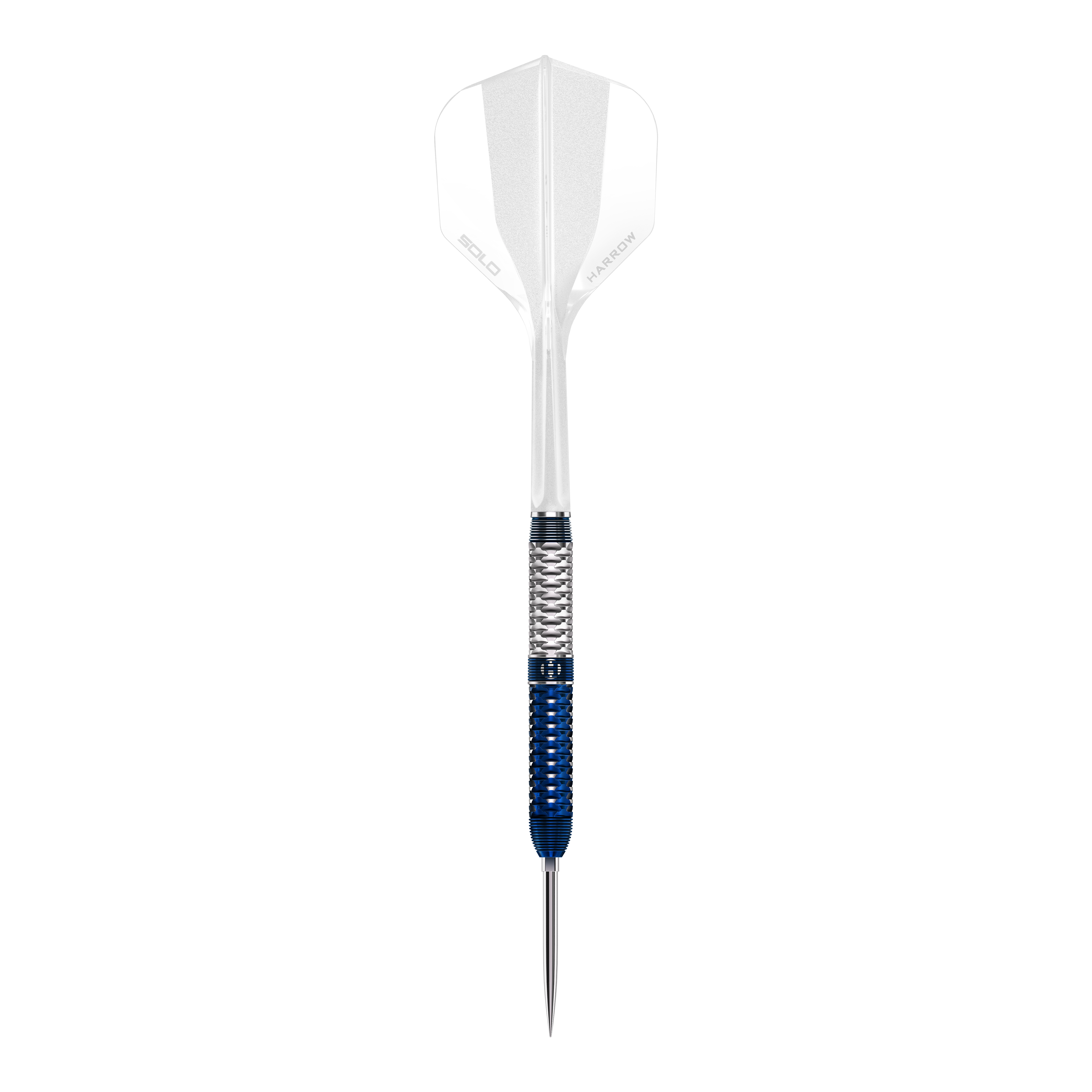 Harrows GEO Parallel Quick Point ocelové šipky Dieses Foto stellt die Harrows GEO Parallel Quick Point Steeldarts dar. Die Darts sind aus einer bestimmten Perspektive gezeigt.
