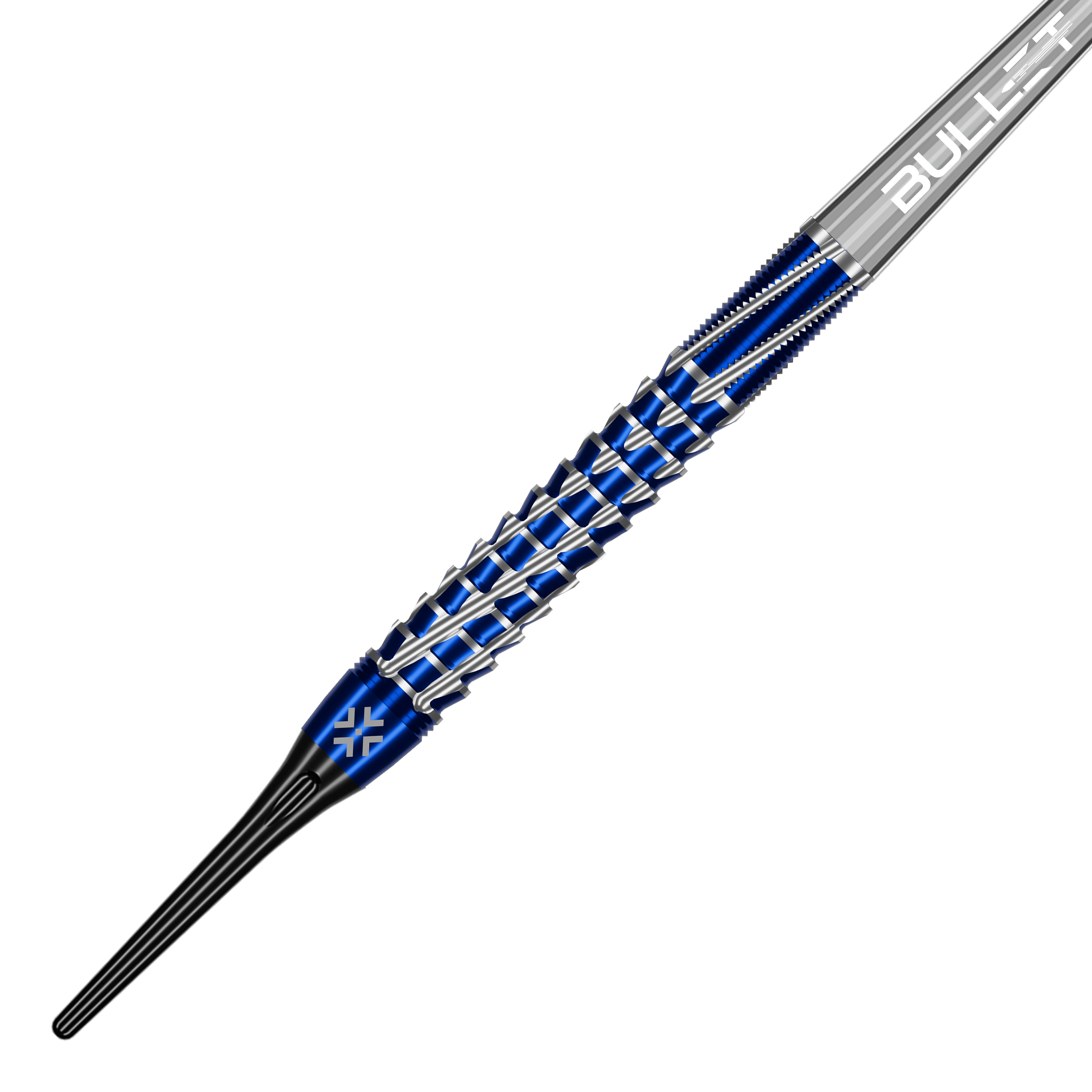 Šipky Bullet Hydra Softdarts - 20g Bullet Hydra Softdarts - 20g Darts sind aufgereiht sichtbar. Das Bild hebt die Konstruktion und das glänzende Finish der Darts hervor.
