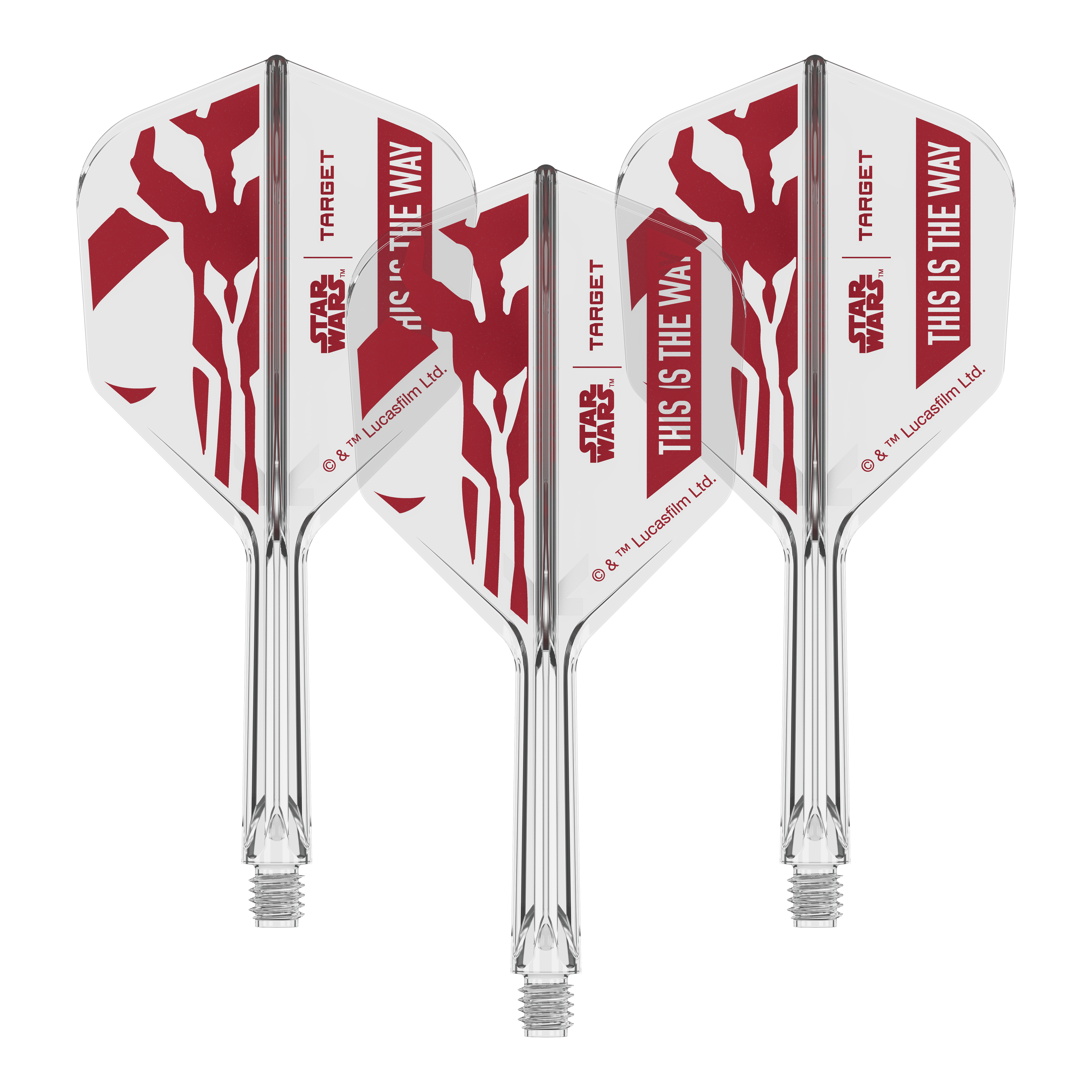 Target Star Wars K-Flex Set Mandalorian No6 Flights Abgebildet ist das Produkt 410624_Target_StarWars_K-Flex_ThisIsTheWay_No6_Flights_26mm_2b. Das Motiv orientiert sich vermutlich an 'This Is The Way' aus Star Wars.
