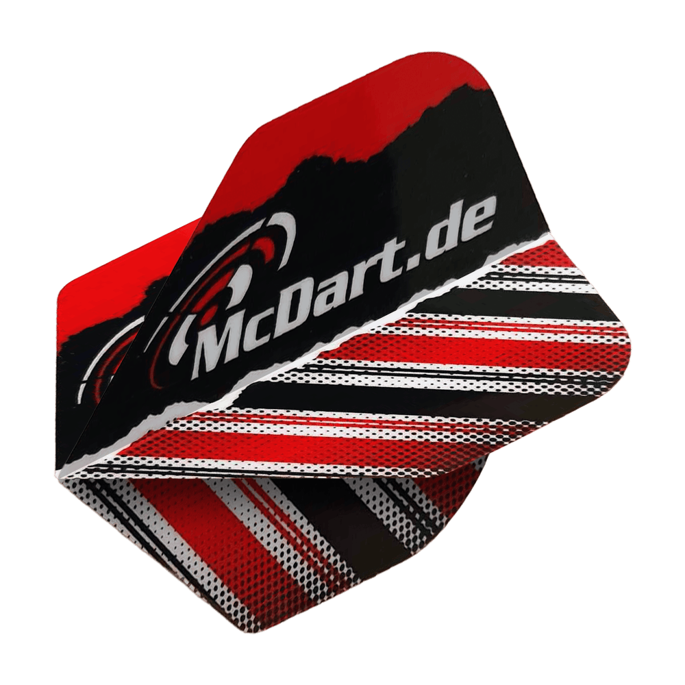 Standardní letky McDart Design V7 Dieses Bild zeigt die McDart Design V7 Standard Flights. Sie werden für den Dartsport verwendet.