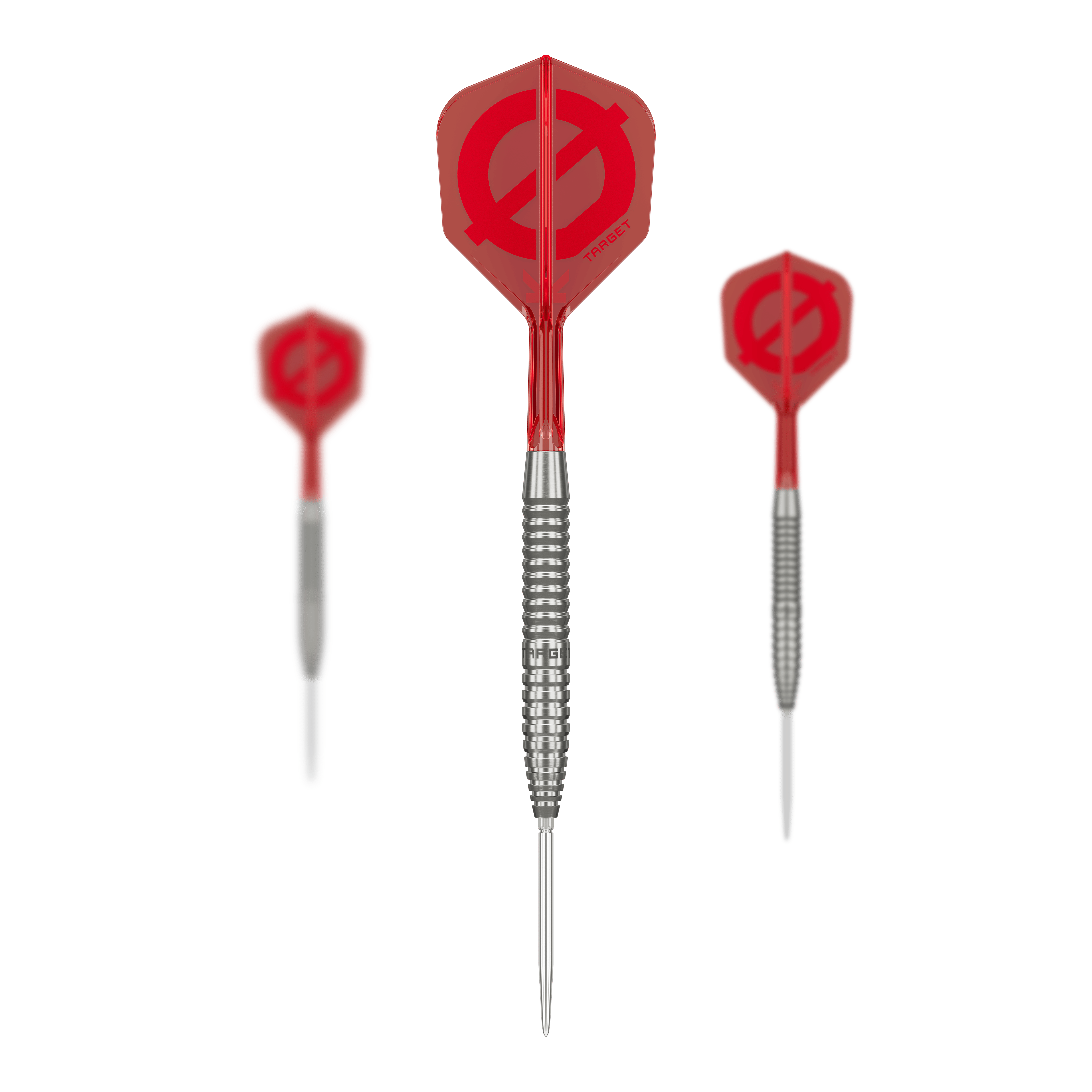 Ocelové šipky Target Group O 02 Swiss Points Das Target Group O 02 Swiss Points Steeldarts Set ist zu sehen. Die Darts sind detailliert abgebildet.