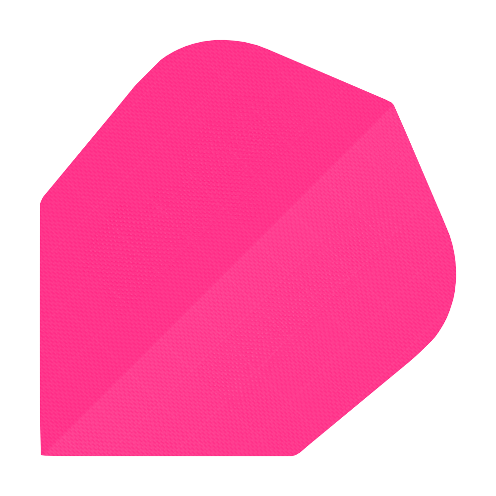 Nylon-Stoff No6 Flights in Neonpink sind abgebildet. Sie dienen als Flights für Dartpfeile.