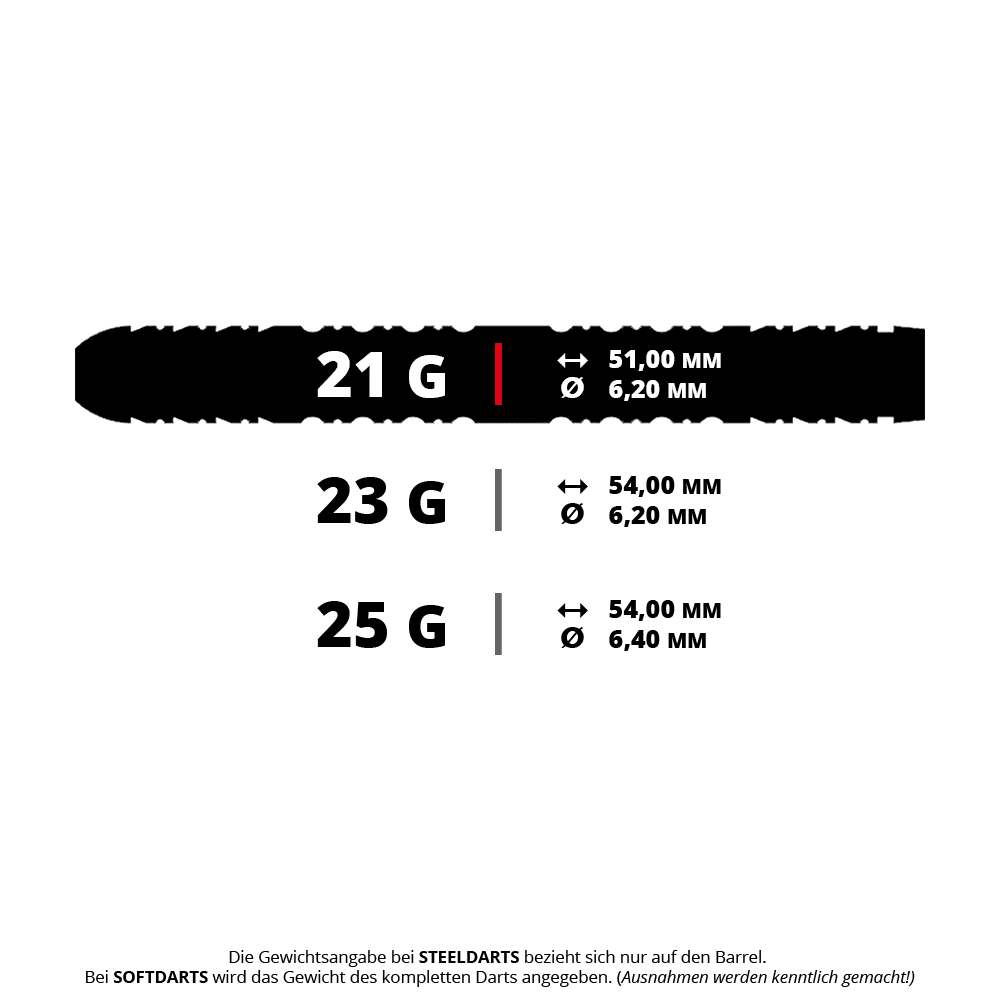 Ocelové šipky Caliburn Rix EZ-EVO R1