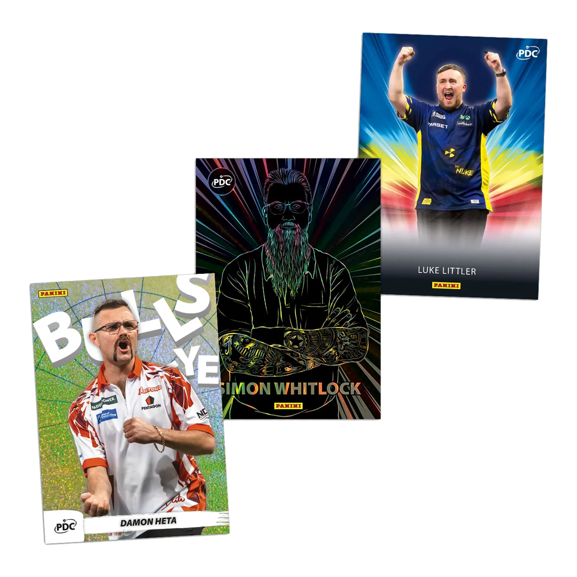 Sběratelské karty Panini PDC World Championship 2026 - sběratelská krabička Abgebildet ist die Panini PDC World Championship 2026 Trading Cards - Collectors Box. Diese Box enthält spezielle Case Hits und Sammlerkarten.