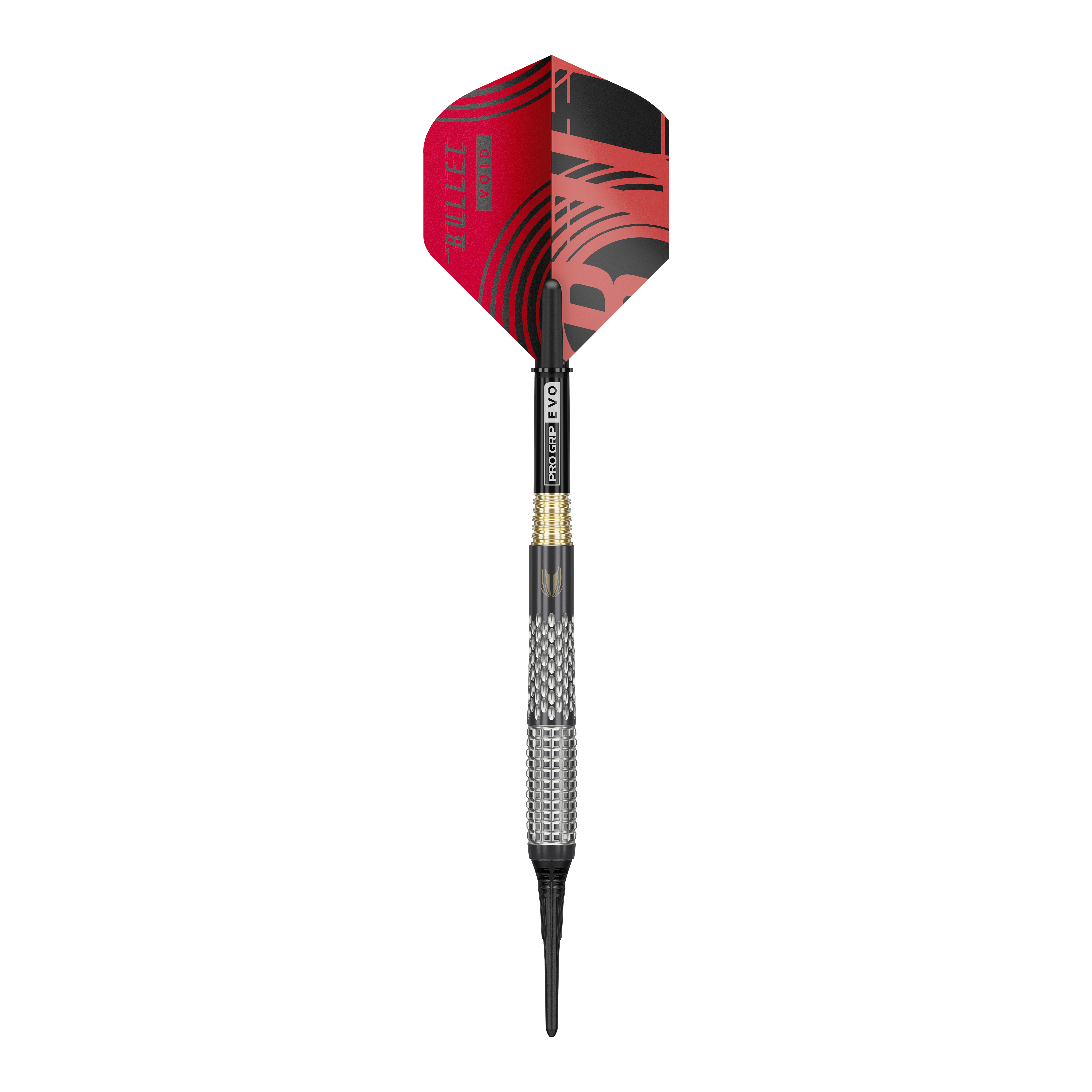 Target Stephen Bunting GEN5 Void Softdarts - 18g Darts werden dargestellt. Das Bild zeigt das Design und die Details dieser Softdarts.