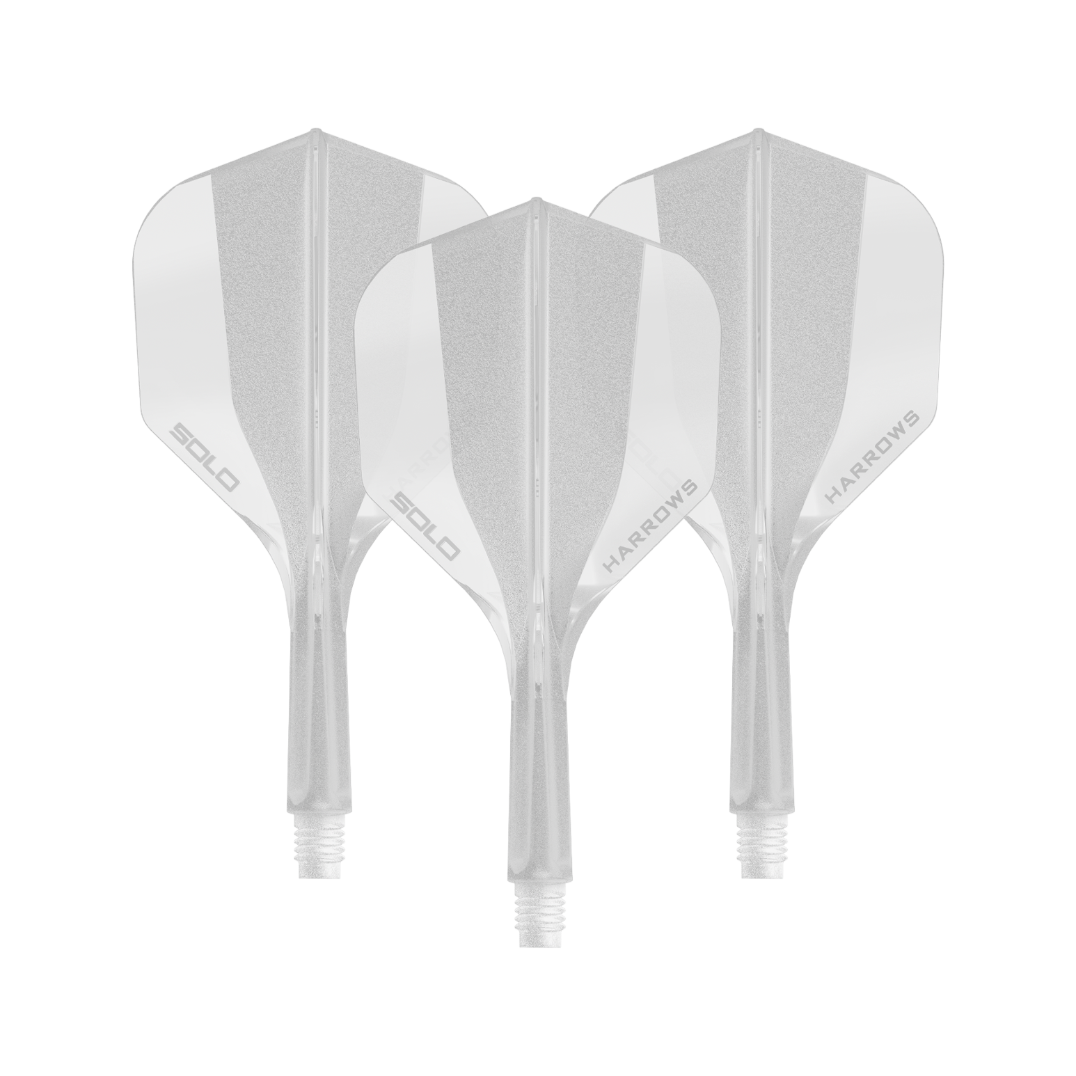 Systém letákové hřídele Harrows Solo No6 - čirý Zu sehen ist ein Harrows Solo No6 Flight Shaft System in klarer Ausführung, 20mm, als Set. Das Produkt wird als Ersatzteil für Dartpfeile verwendet.