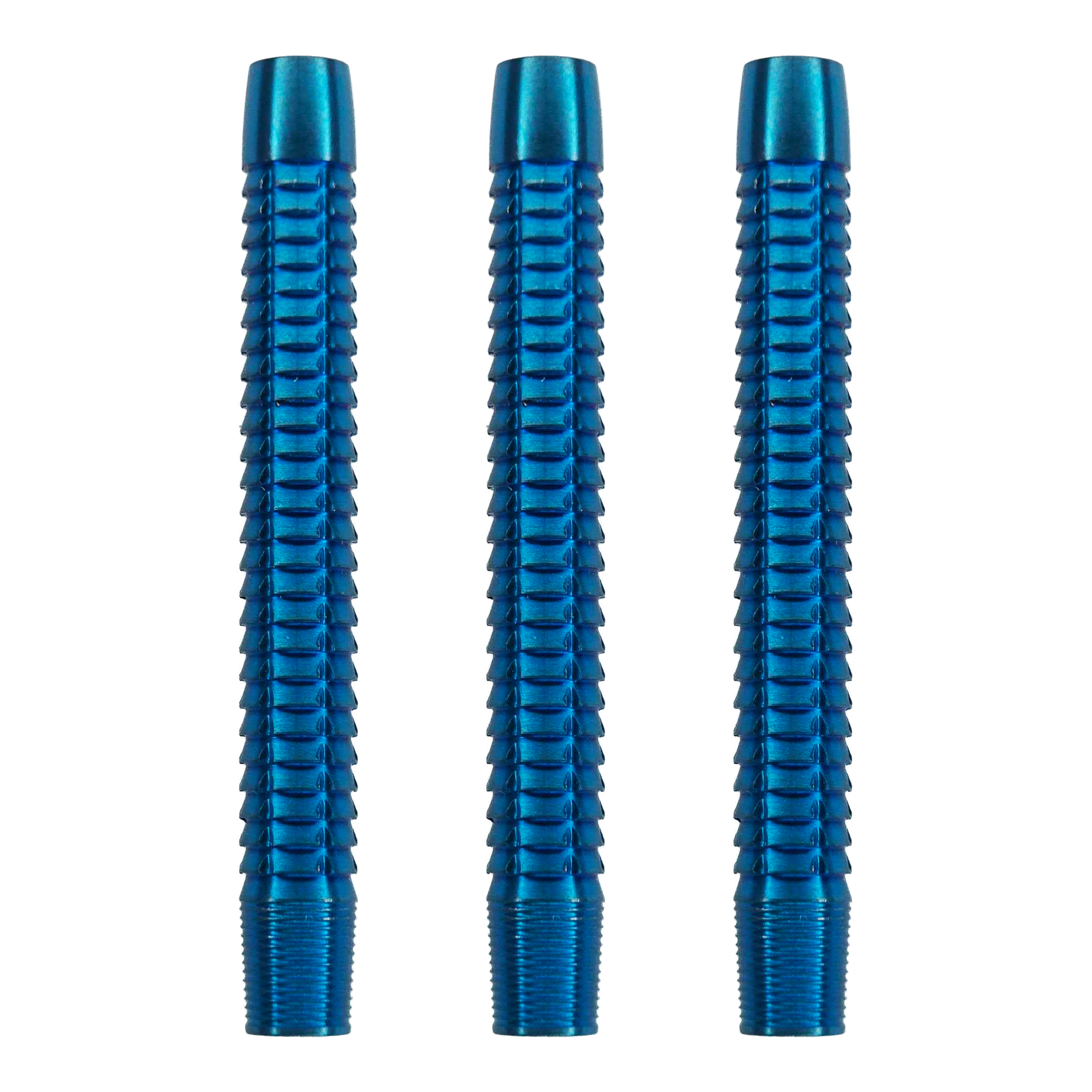 Das Bild zeigt ein Softdart-Barrel-Produkt. Vermutlich handelt es sich um das Modell MC66-22-24 McDart Blue Sky Softdart Barrels.