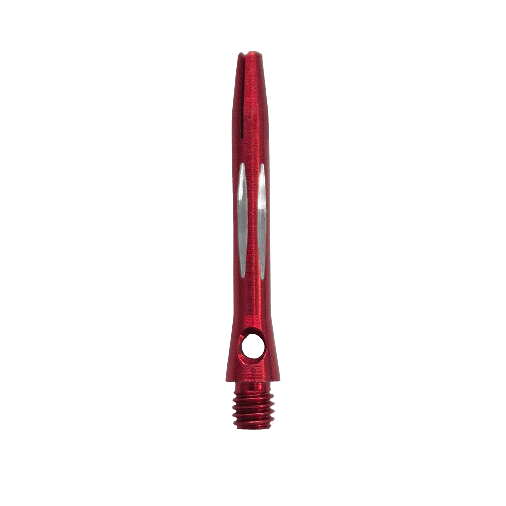 Hliníkové hřídele řezané diamantem - červené - 35 mm Dieses Bild zeigt den Diamond Cut Aluminium Shafts - Rot - 35mm. Es ist ein Dart-Schaft aus rotem Aluminium mit Diamantschliff und 35mm Länge.