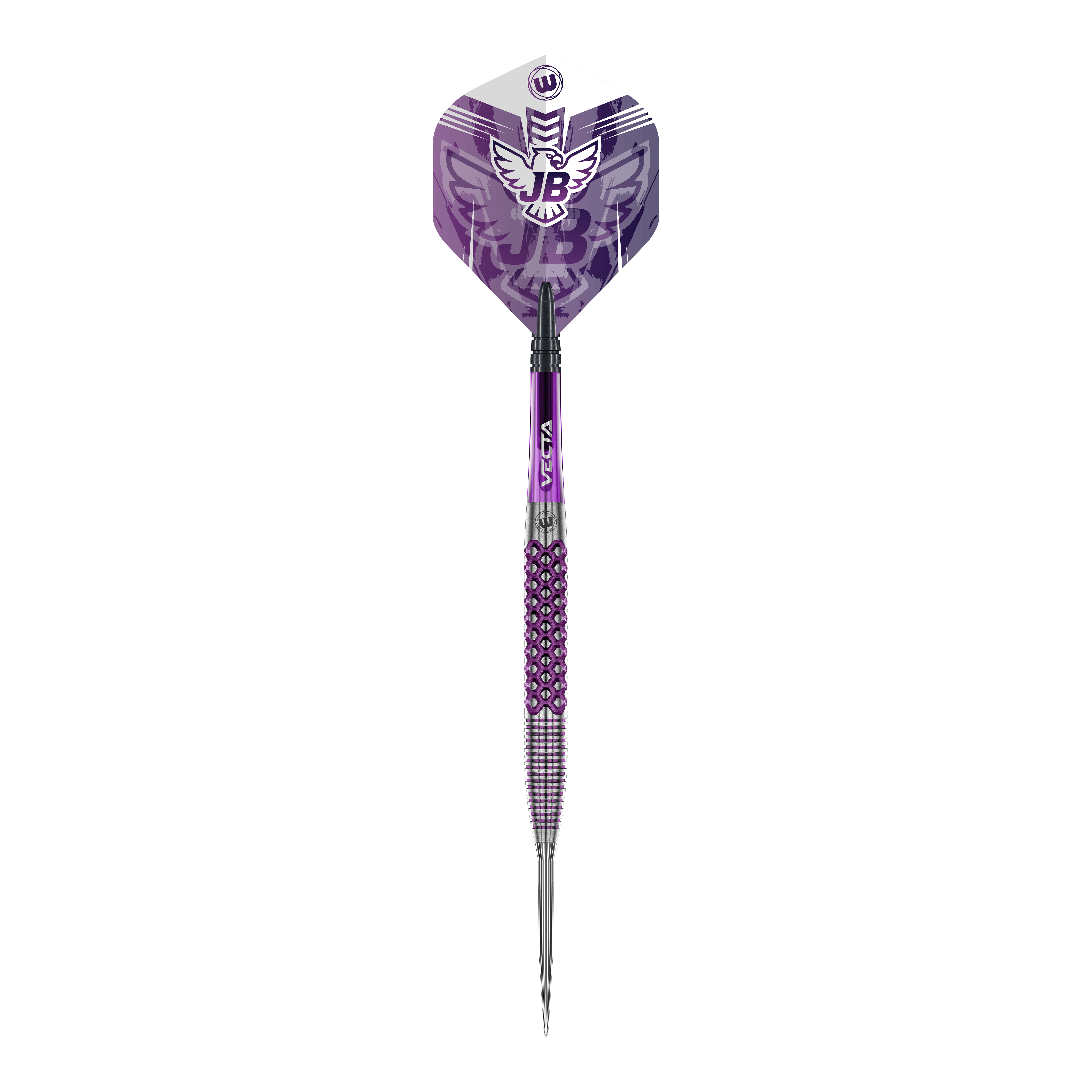 Das Bild zeigt die Winmau John Brown Signature Edition Steeldarts - 23g. Diese Steeldarts sind ein exklusives Produkt für Dartspieler.