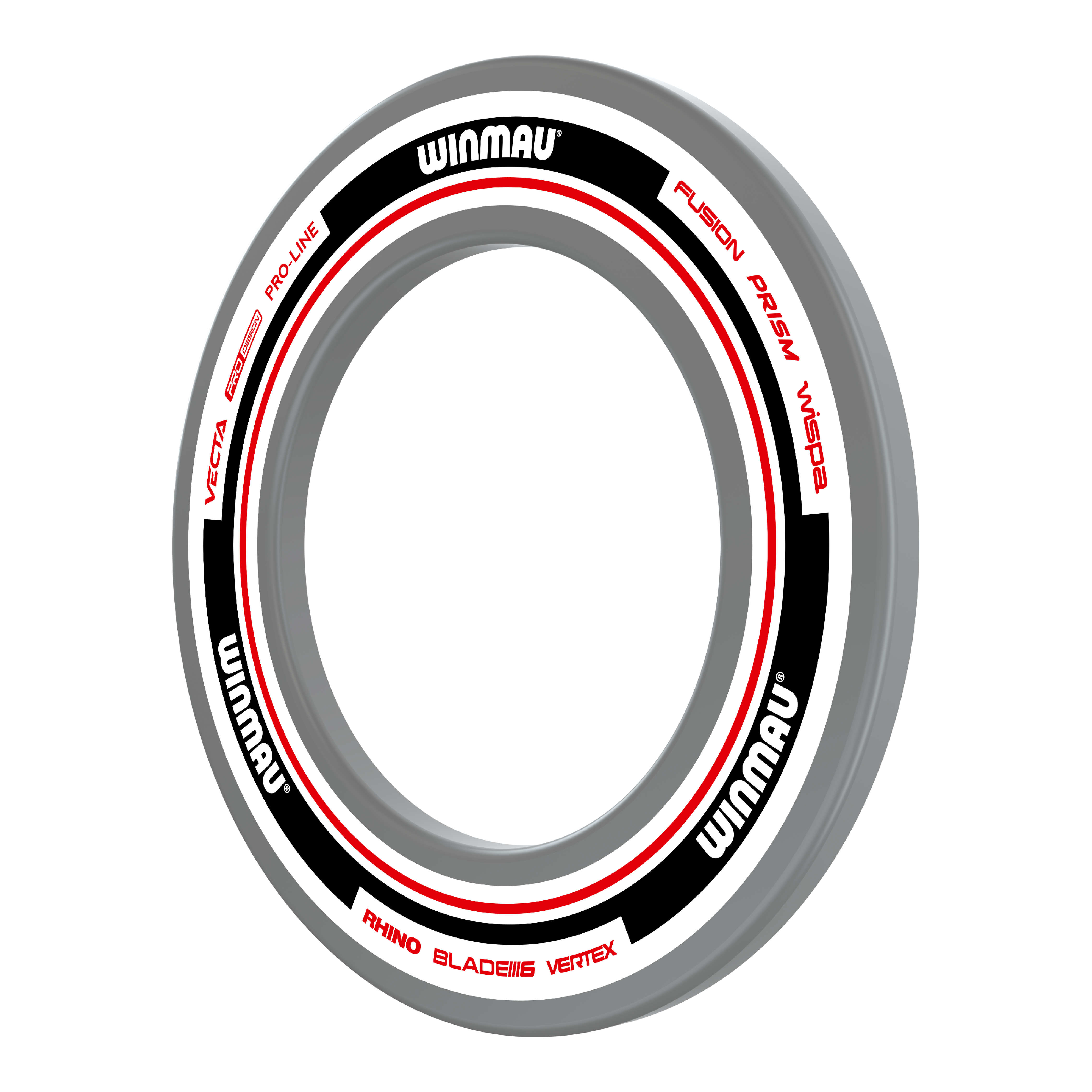 Winmau Advance Dartboard Surround - Weiß Rot