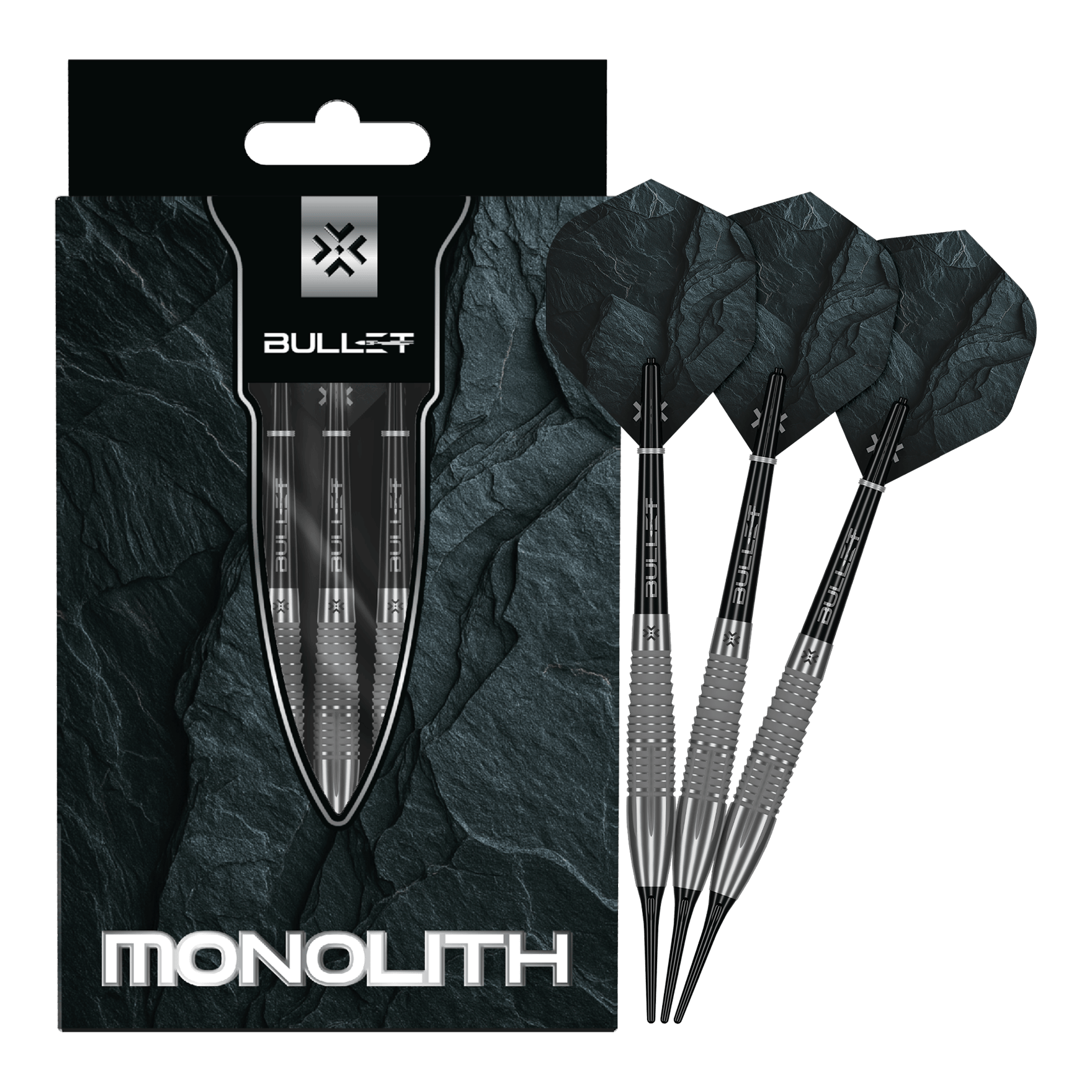 Měkké šipky Bullet Monolith - 20g Zu sehen sind die Bullet Monolith 20g Soft Darts. Das Produkt ist besonders langlebig und hochwertig verarbeitet.
