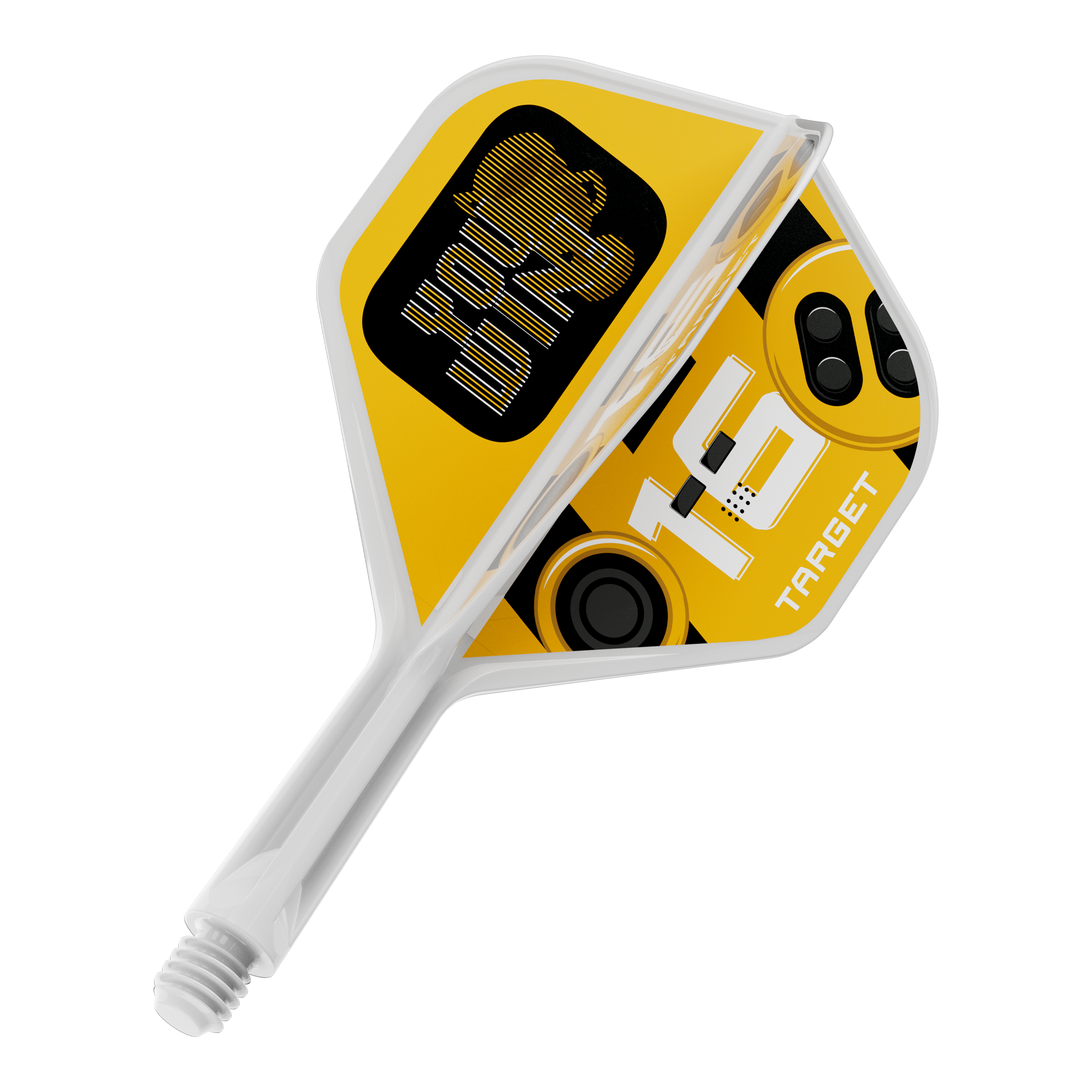 Target K-Flex Vyhrajete standardní lety č. 2 Abgebildet ist ein Produkt mit dem Dateinamen 410591_Target_K-Flex_YouWin_No2_Standard_Flights_19mm_1. Es handelt sich um ein Dartzubehör-Teil, vermutlich ein Dart-Flight.