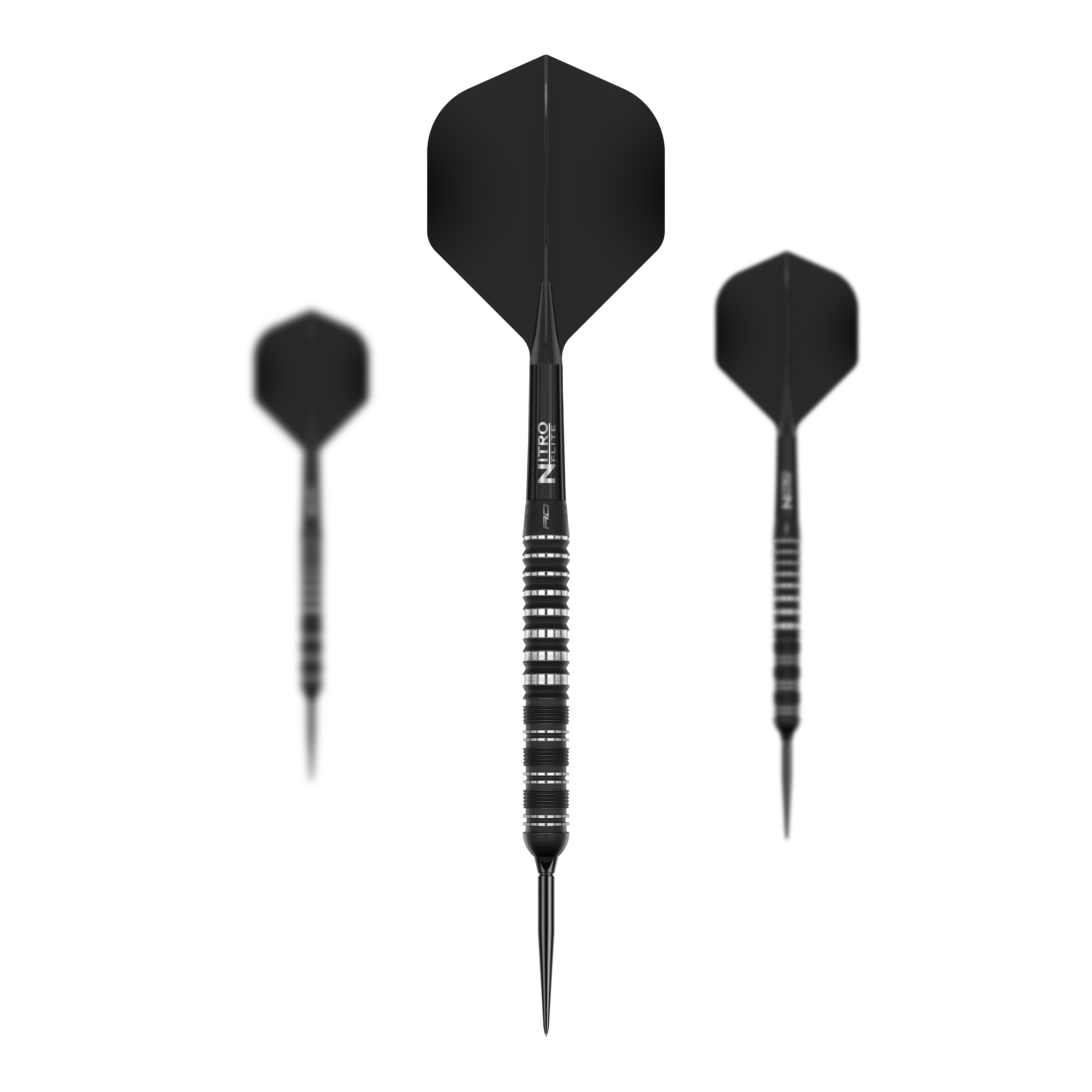 Ocelové šipky Red Dragon Sable Parallel Switch Point Gezeigt wird ein Set der Red Dragon Sable Parallel Switch Point Steeldarts. Das Set enthält drei Darts in silberner Farbe.