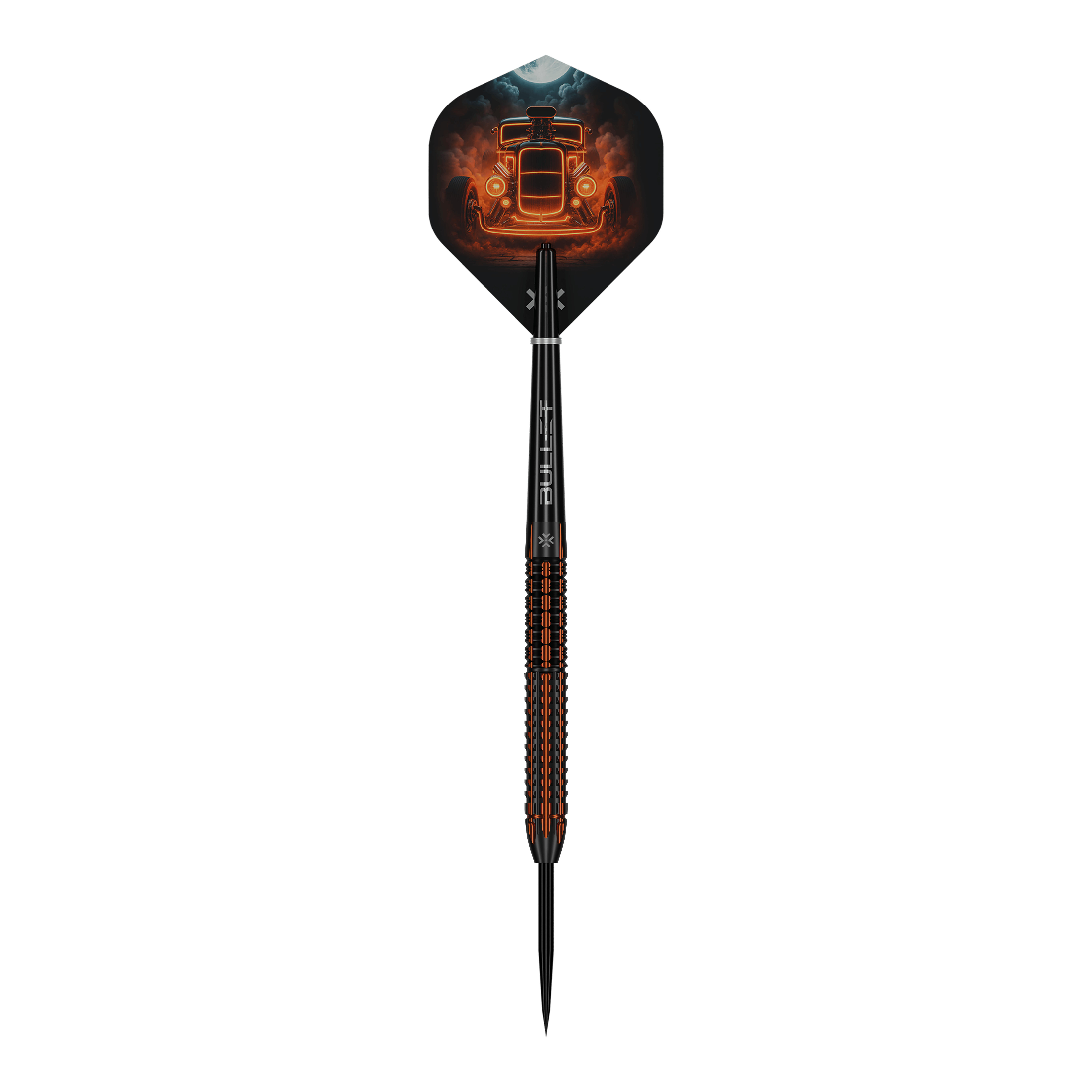 Ocelové šipky Bullet Hotrod Dies ist ein Bild der Bullet Hotrod Steeldarts. Die Steeldarts zeichnen sich durch ein robustes Design aus.