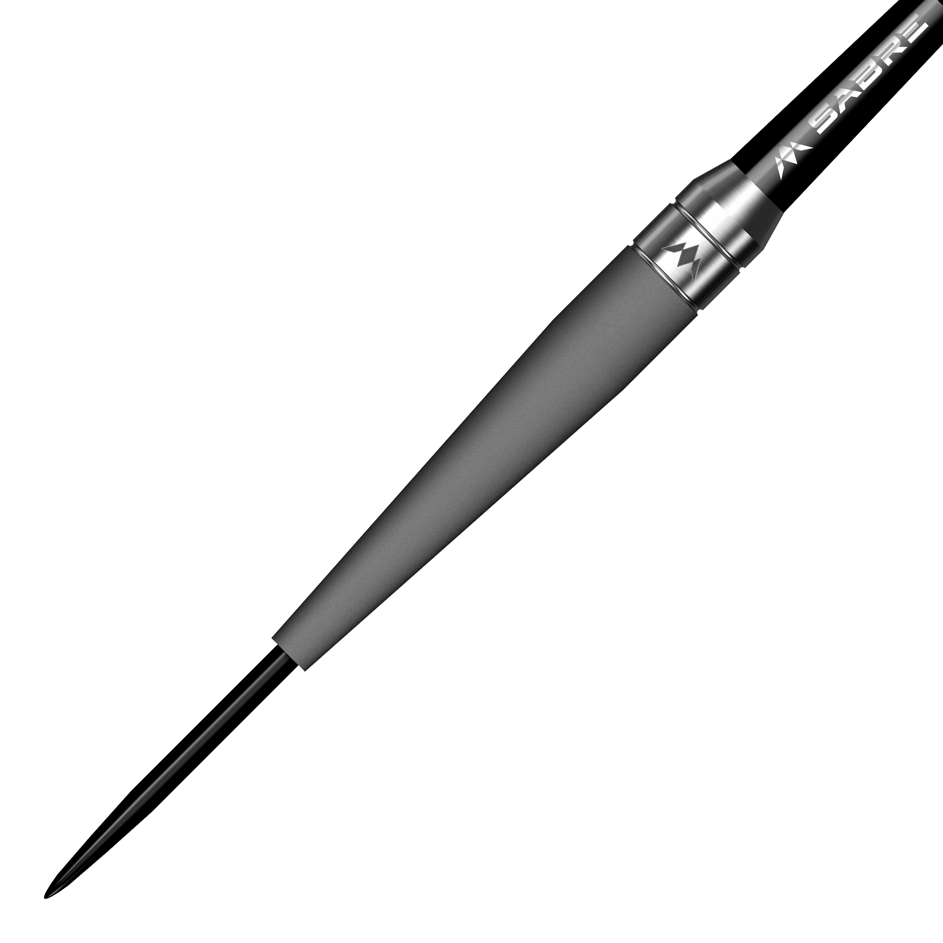 Ocelové šipky Mission Saturn Titan Das Bild zeigt einen Mission Saturn Titan Steeldart. Der Dartpfeil hat eine schlanke, metallische Spitze und einen matten Schaft.