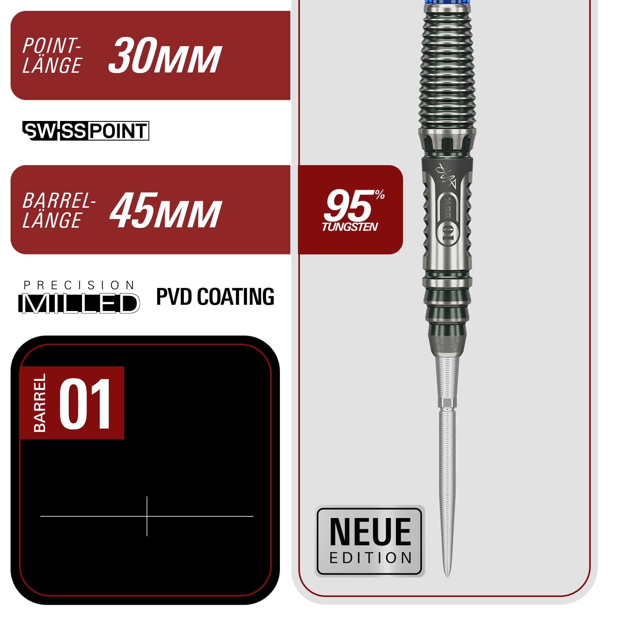 Šipky Target Japan Rising Sun GEN 10.5 Swiss Point Steeldarts Target Japan Rising Sun GEN 10.5 Swiss Point Steeldarts sind abgebildet. Die Darts haben ein modernes Design und sind für Präzision beim Spiel gemacht.
