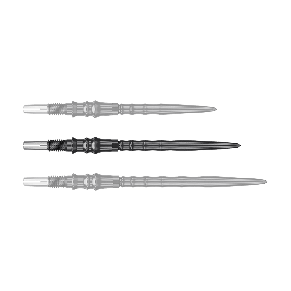Špičky na šipky Target Japan Premium Swiss Point Steel - černé Abgebildet sind schwarze Steeldartspitzen, SwissPoint, 35 mm von Target Japan Premium. Das Bild zeigt die Dartspitzen im Detail.