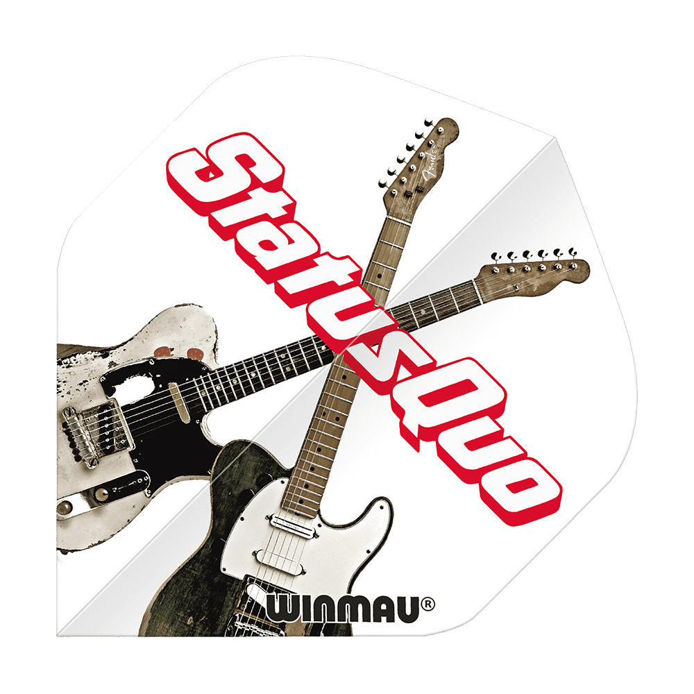 Winmau Status Quo White Guitars Standard Flights