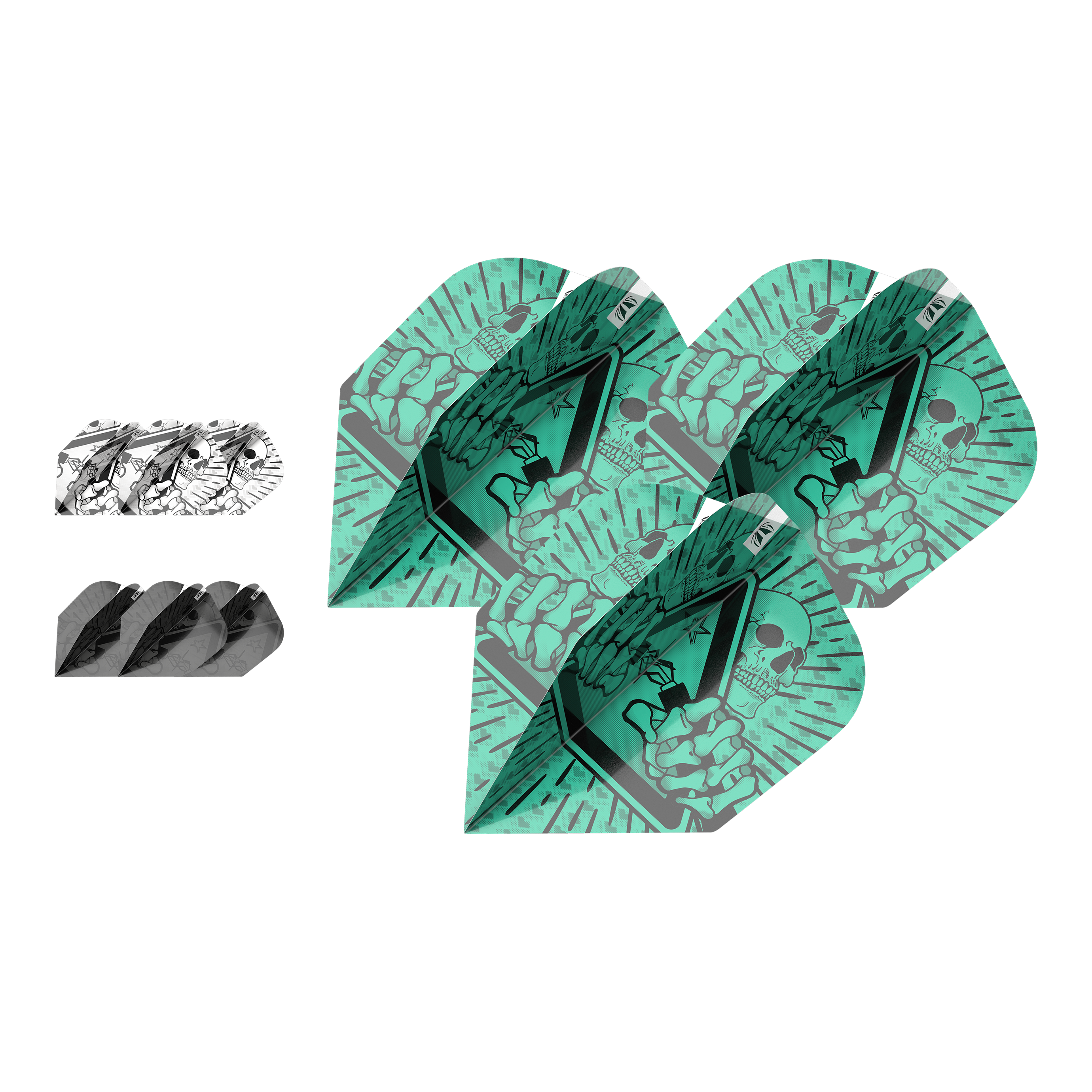 Target Ink Bundle 3 Sets Rob Cross No6 Flights Target Ink Bundle 3 Sets Rob Cross No6 Flights sind nebeneinander zu sehen. Die Flights heben sich durch ihr besonderes Design ab.
