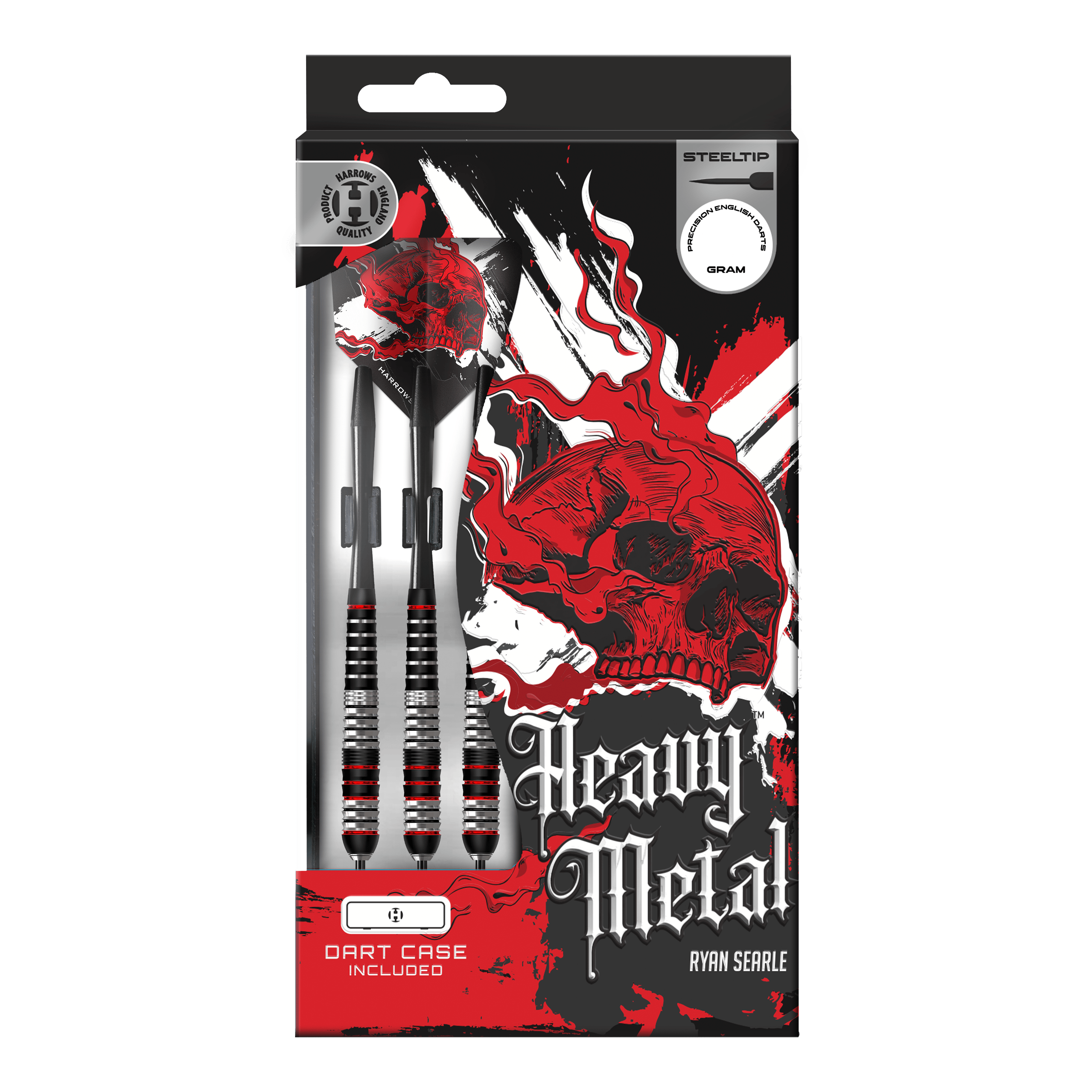 Šipky Harrows Heavy Metal Ryan Searle Brass Steel Gezeigt werden die Harrows Heavy Metal Ryan Searle Brass Steeldarts. Dieses Set ist ideal für ambitionierte Dartspieler.