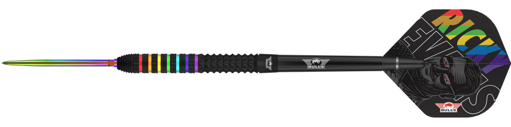 Šipky Bulls NL Ricky Evans Rapid 95 Convertible Point Steel Darts