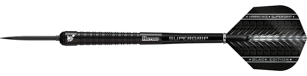 Šipky Harrows Supergrip 90 Black Edition s rychlopohyblivou ocelí