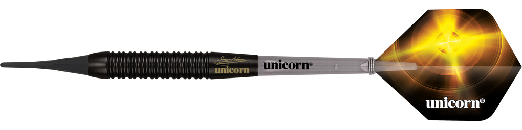 Šipky Unicorn Gary Anderson černé mosazné měkké - 18g