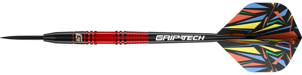 Ocelové šipky GOAT Athlete Red Brass - 11g