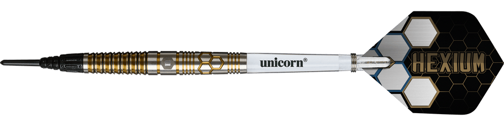 Měkké šipky Unicorn Hexium Style 03 zlaté a černé - 23g