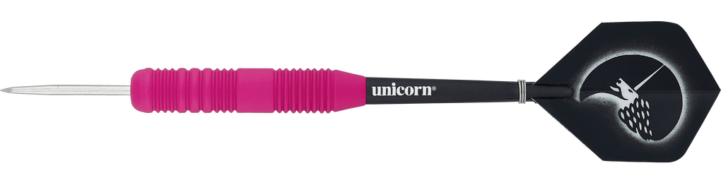 Unicorn Core Plus pogumované růžové ocelové šipky