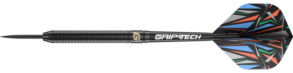 Ocelové šipky GOAT Athlete Black Brass - 13g
