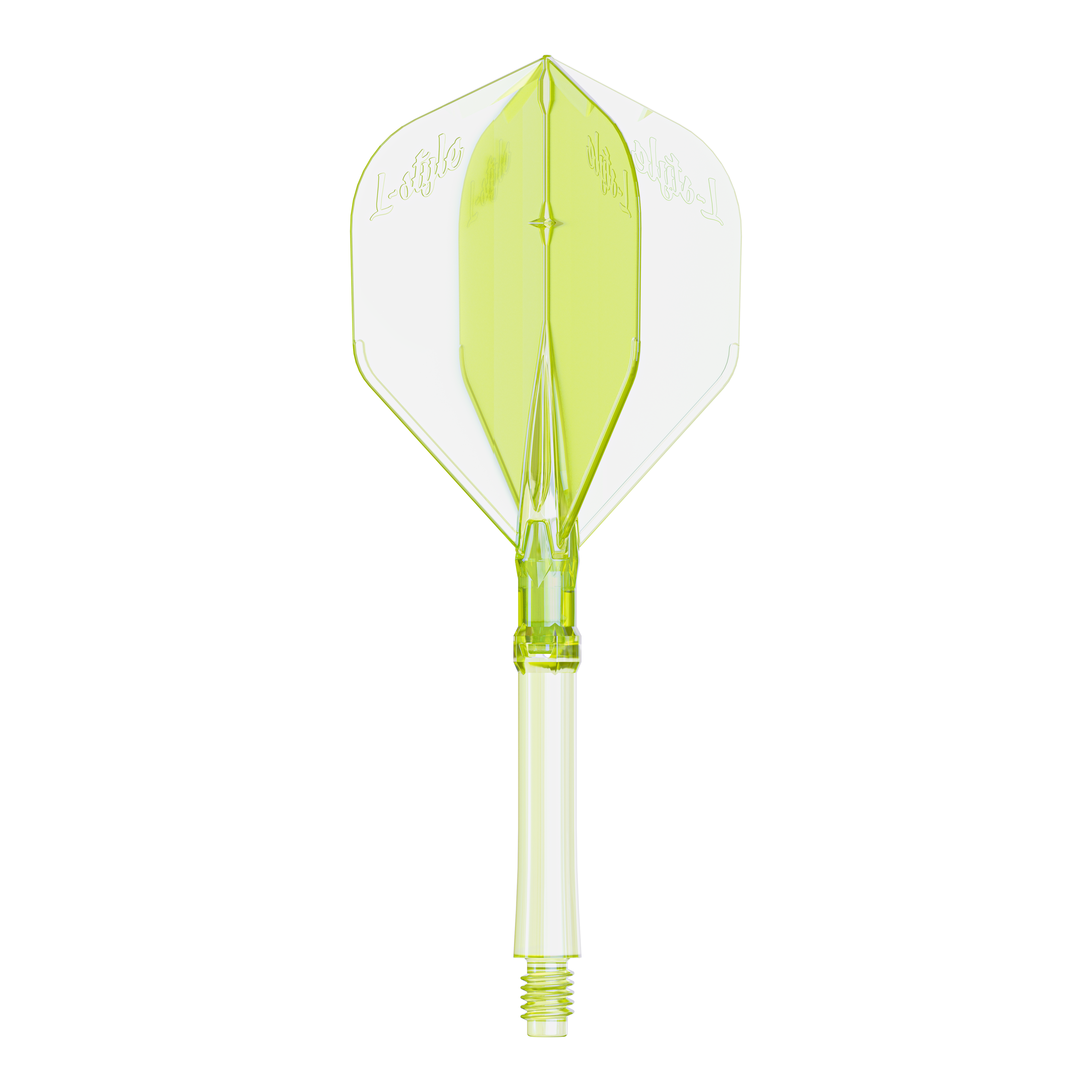 Letky L-Style L-Sytem - neonově žluté Abgebildet ist ein Dartflight in Neon-Gelb, große Größe, für das L-Style L-System. Das Produkt ist speziell für Dartspieler entwickelt.