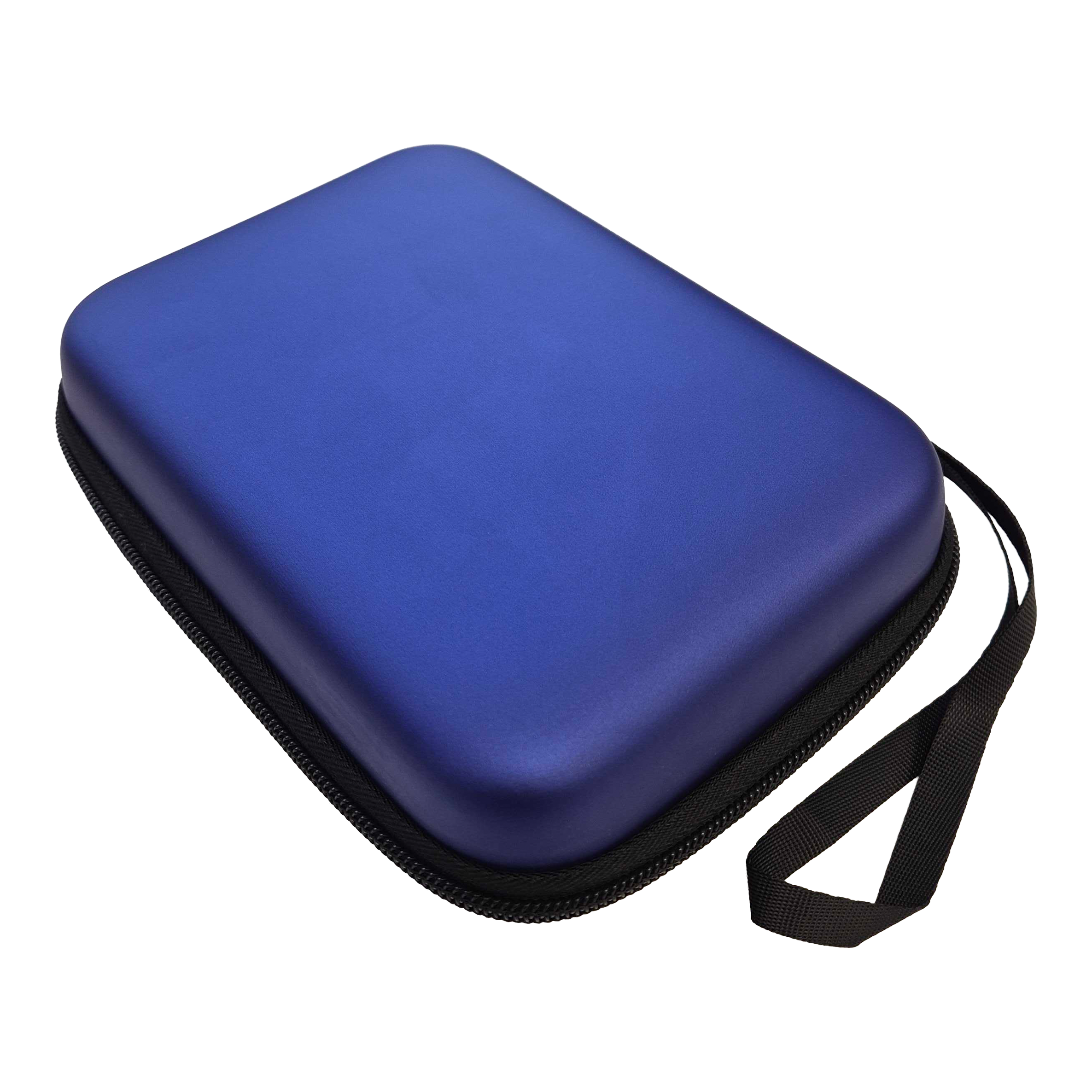 Pouzdro na šipky McDart System-4 Das Bild zeigt ein blaues Dartcase in metallischer Optik. Es handelt sich wahrscheinlich um das Modell DC02 von McDart.