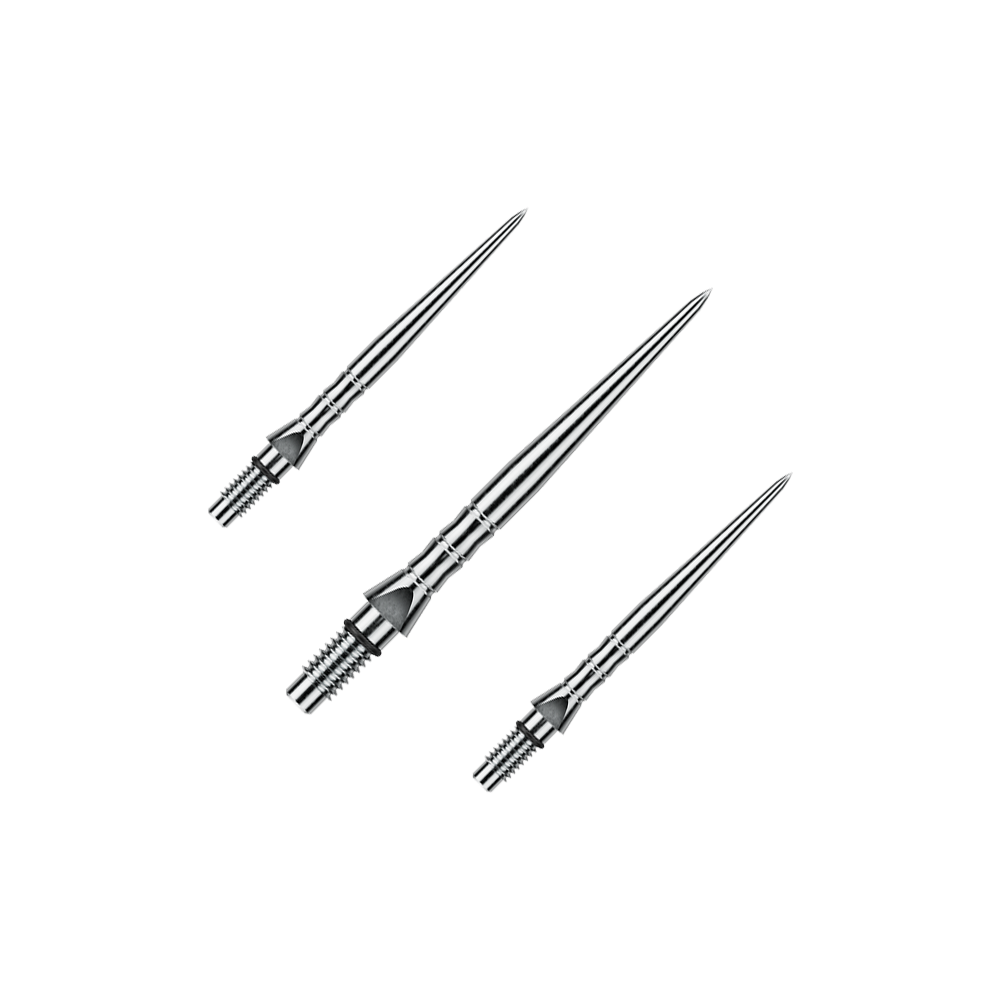 Ocelové hroty šipek Winmau Switch Point Wave - stříbrný efekt Abgebildet sind Winmau Switch Point Wave Silver Effect Steeldartspitzen mit 26 mm Länge als Set. Die Steeldartspitzen sind im silbernen Wellendesign gestaltet.