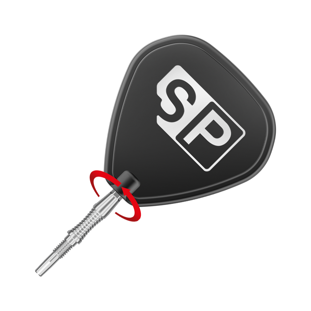 Špičky na šipky Target Swiss Point Signature RST - stříbrné Target Swiss Point Dartspitzen Signature RST - Silber ist auf dem Bild zu sehen. Es handelt sich um silberne Dartspitzen für Swiss Point-Systeme.