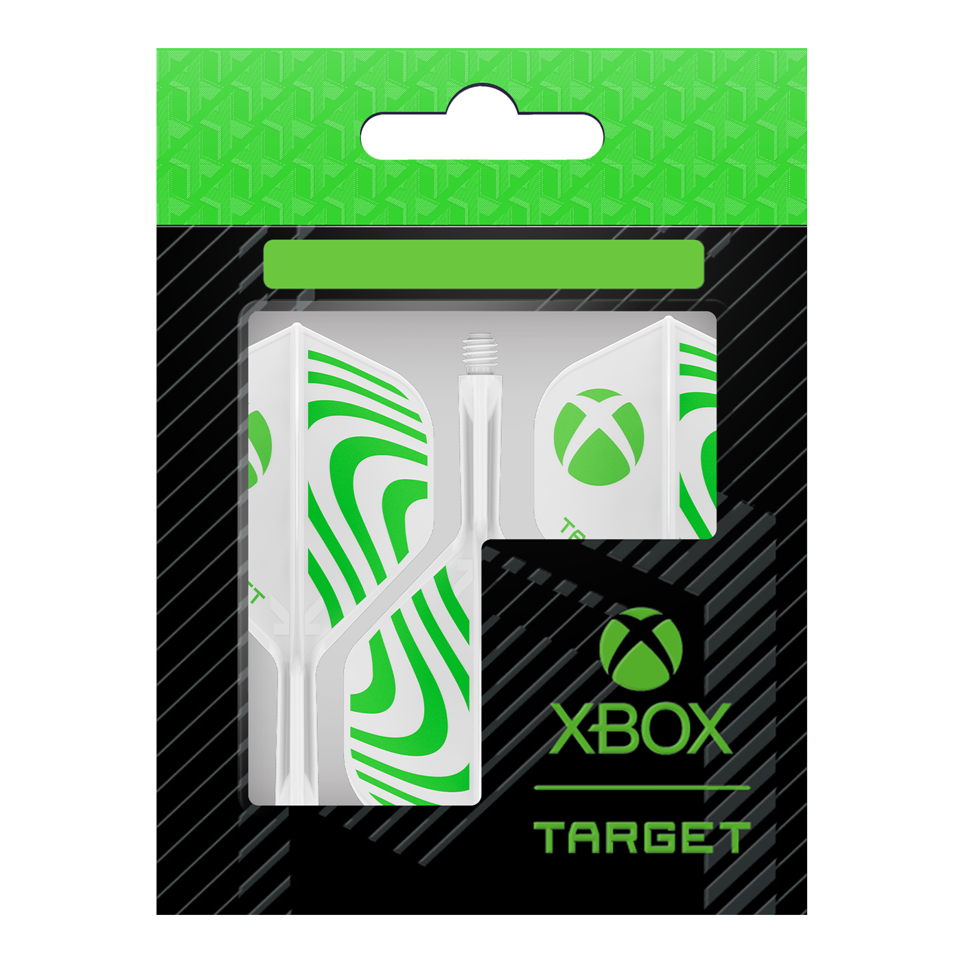 Standardní letky Target Xbox K-Flex No2 - bílé Das Foto zeigt die Target Xbox K-Flex No2 Standard Flights - Weiß. Die Dart-Flights sind weiß und für Xbox entworfen.