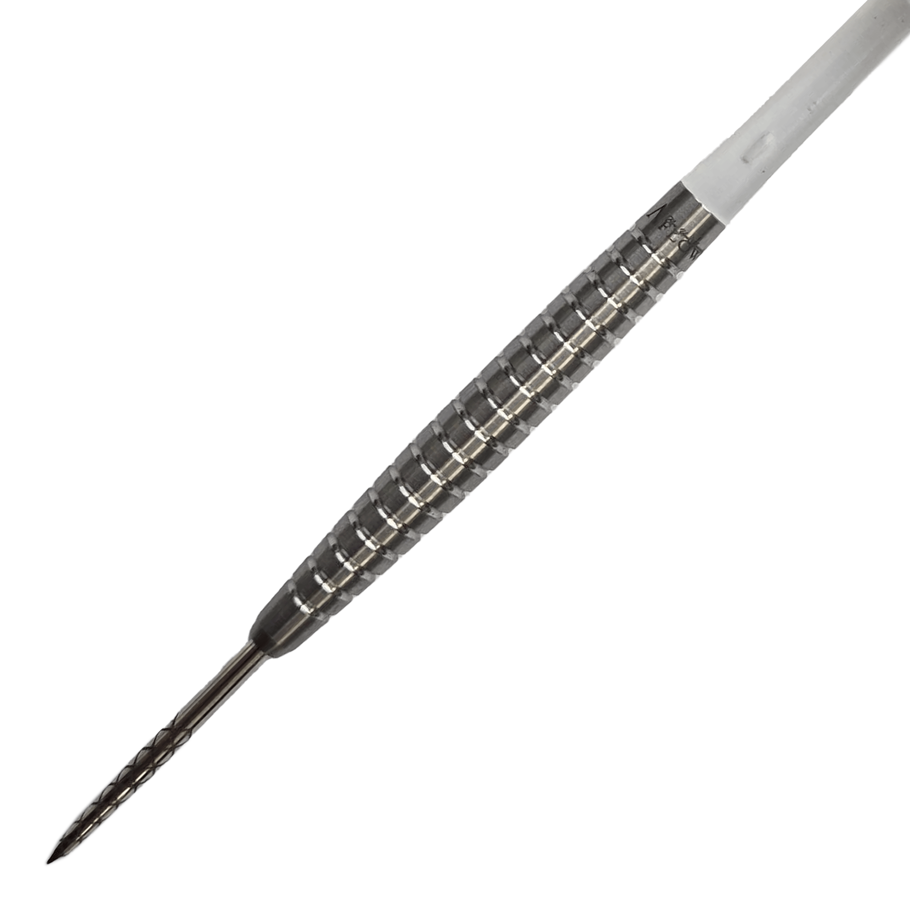 Dynasty Fallon Sherrock 4 AFlow Plain Steeldarts - Mit Autogramm - 23g Das Bild zeigt einen Dynasty Fallon Sherrock 4 AFlow Plain Steeldart mit 23g Gewicht. Der Dart hat eine metallische Oberfläche mit Rillen für besseren Halt.