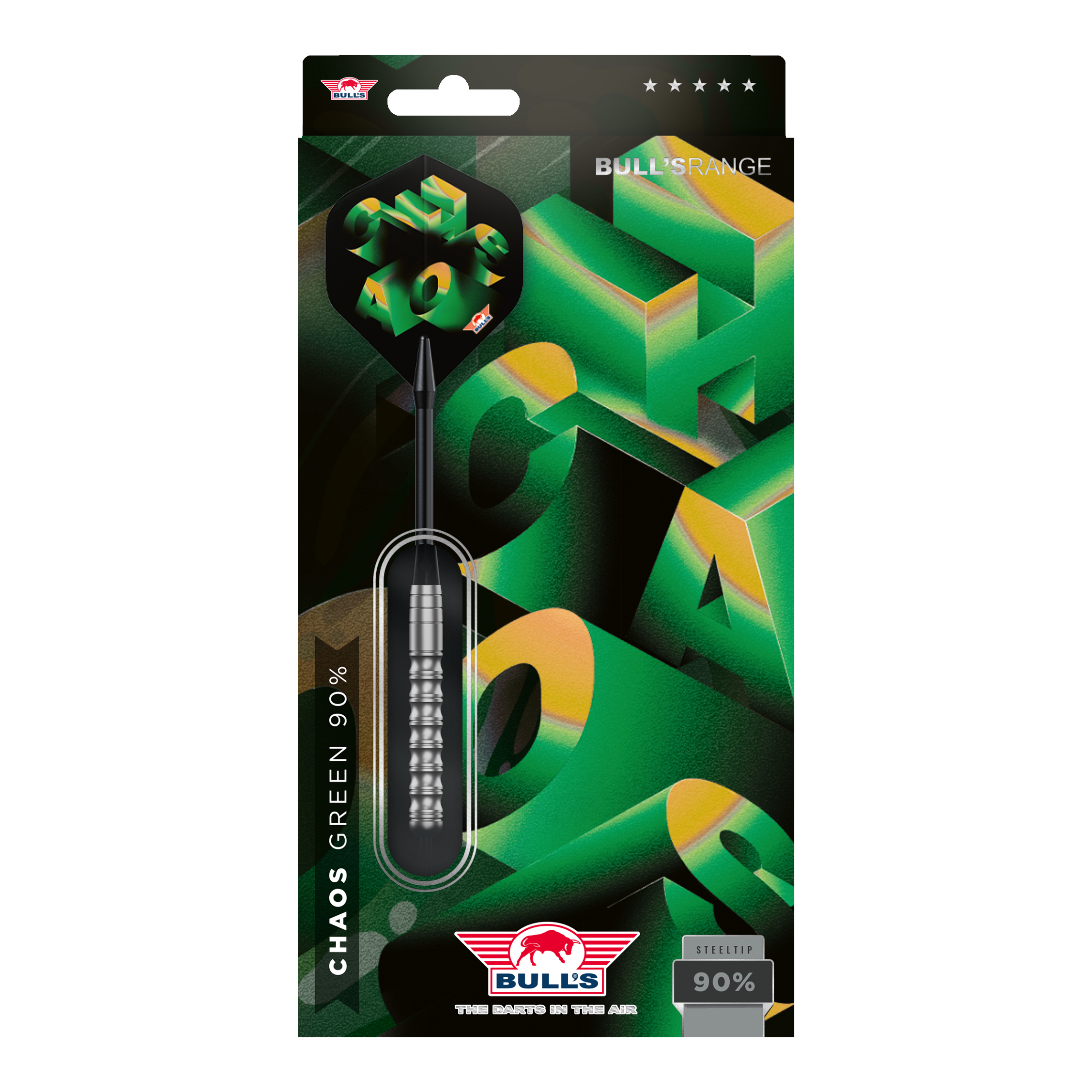 Šipky Bulls NL Chaos Green Steel Darts - 24g Hier sind die Bulls NL Chaos Green Steeldarts - 24g abgebildet. Die Darts sind grün und eignen sich für Steel-Dartspiele.