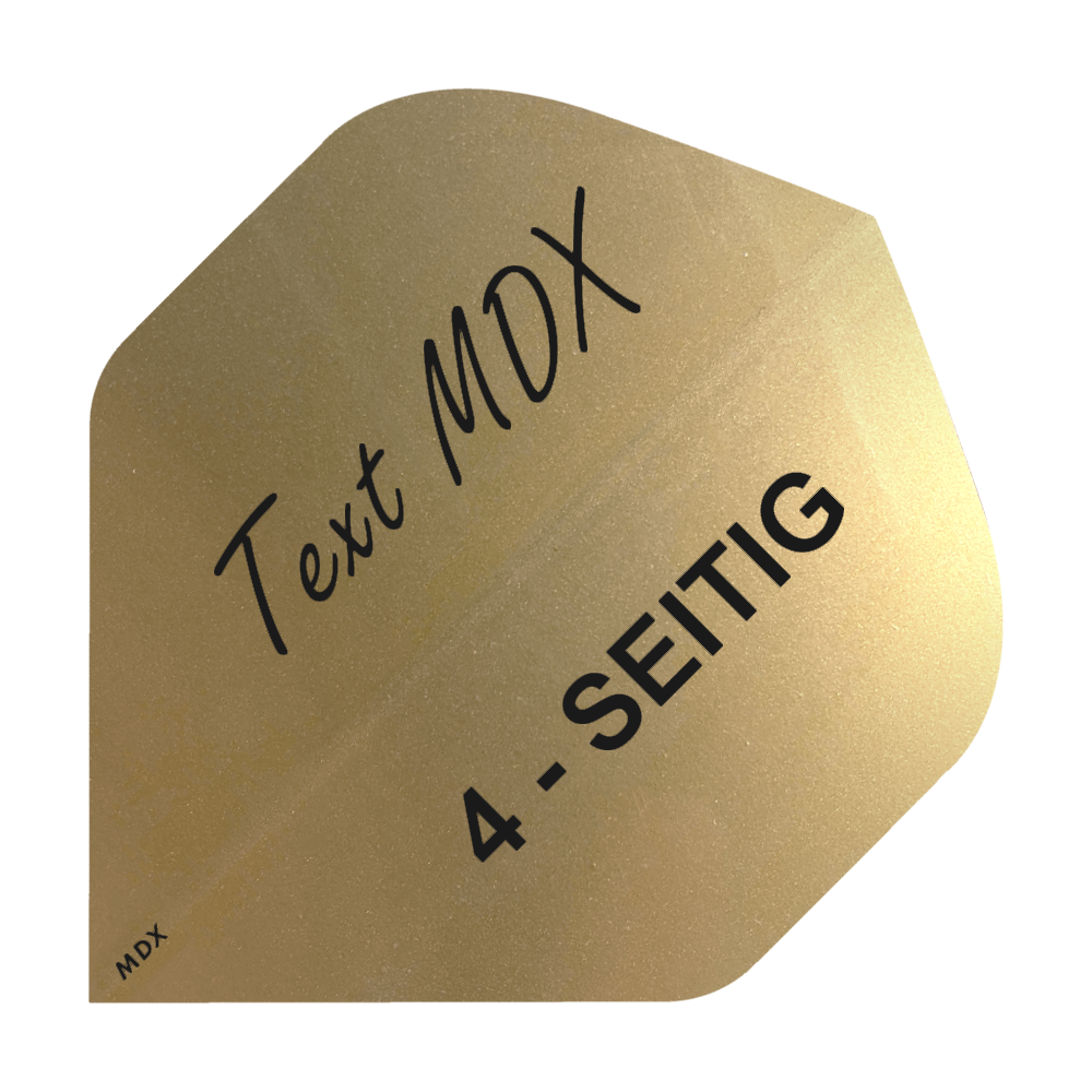 10 sada tištěných kovových unašečů 4stranný - požadovaný text - standard MDX