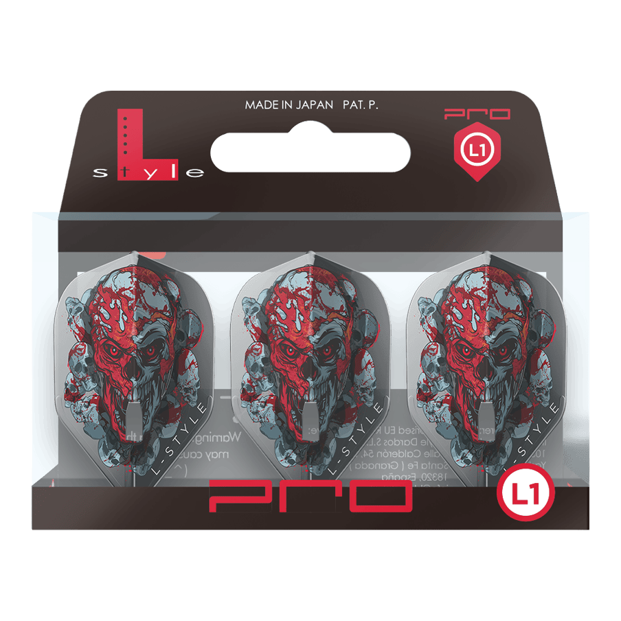 Letky L-Style Ryan Searle Signature V4 Clear Black L1PRO L-Style Ryan Searle Signature V4 Clear Black L1PRO Flights werden gezeigt. Die schwarzen Flights unterstreichen das moderne Design.