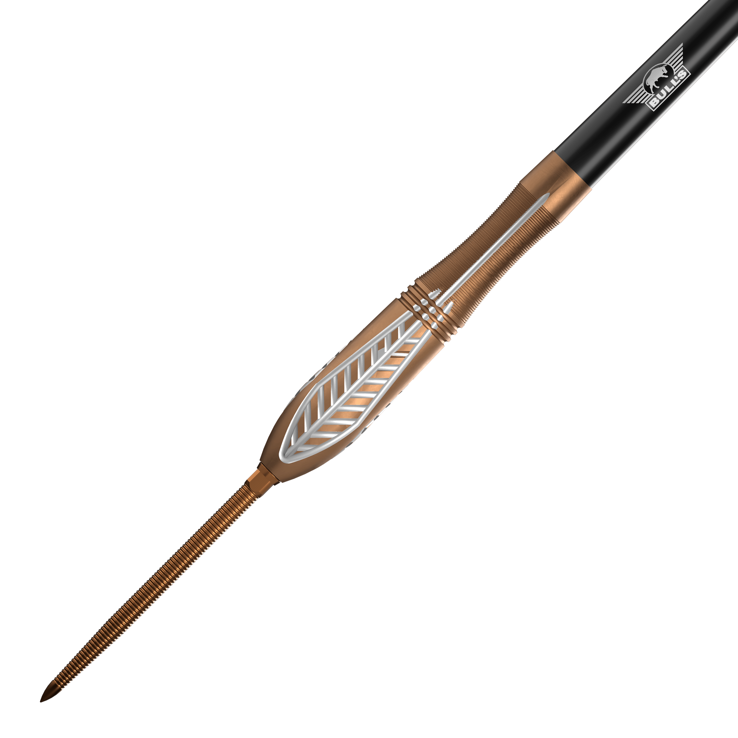 Šipky Bulls NL Bronzo Nova Convertible Point Steel Darts Zu sehen ist das Set Bulls NL Bronzo Nova Convertible Point Steeldarts. Die Darts sind elegant designt.