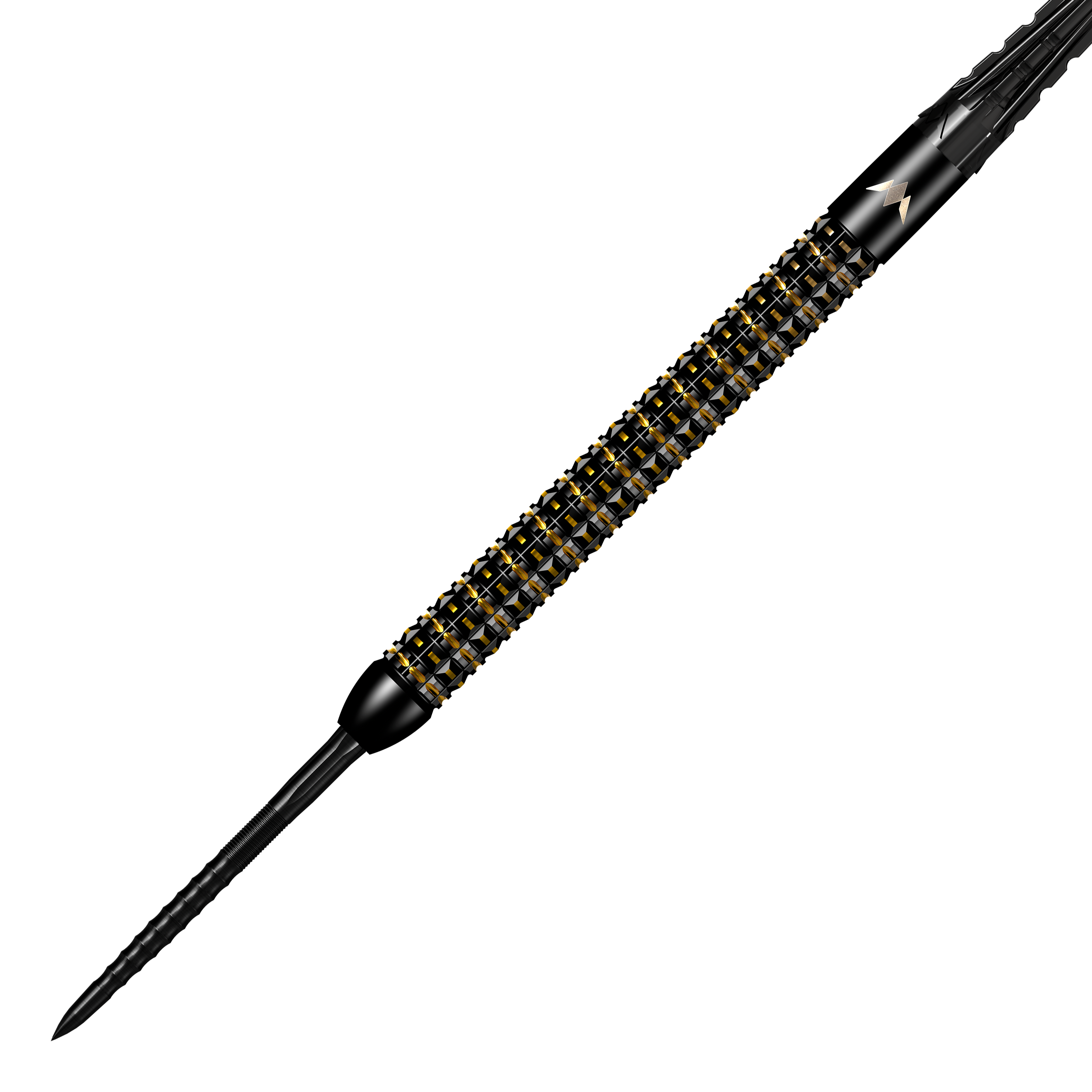Mission Mike De Decker World Grand Prix Limited Edition Black Gold Steeldarts - 24g. Schwarze und goldene Steeldarts mit exklusivem Limited-Edition-Design.