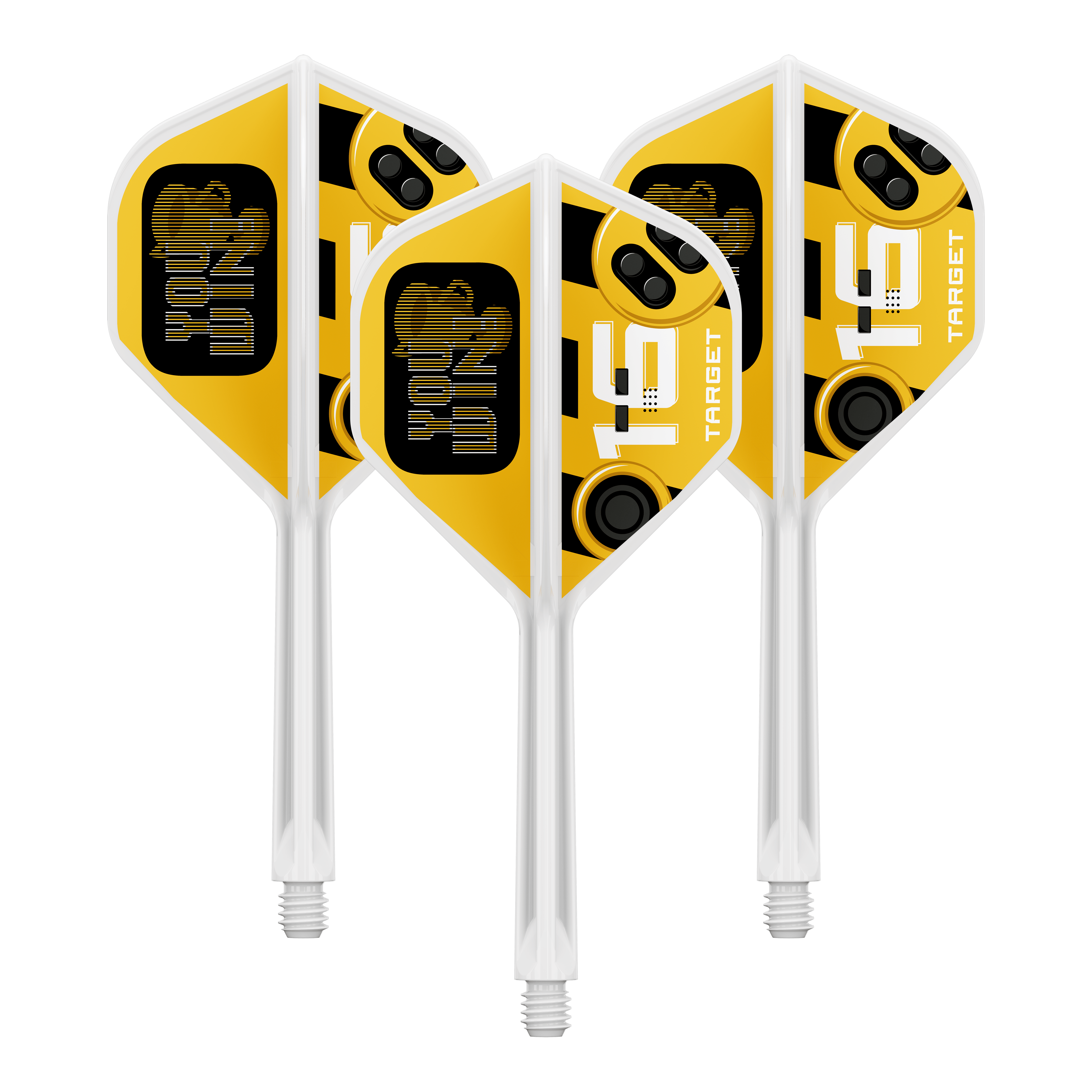 Das Bild zeigt einen Artikel mit dem Dateinamen 410593_Target_K-Flex_YouWin_No2_Standard_Flights_33mm_1Set. Wahrscheinlich ist es ein Set von Dart-Flights in 33mm Größe.