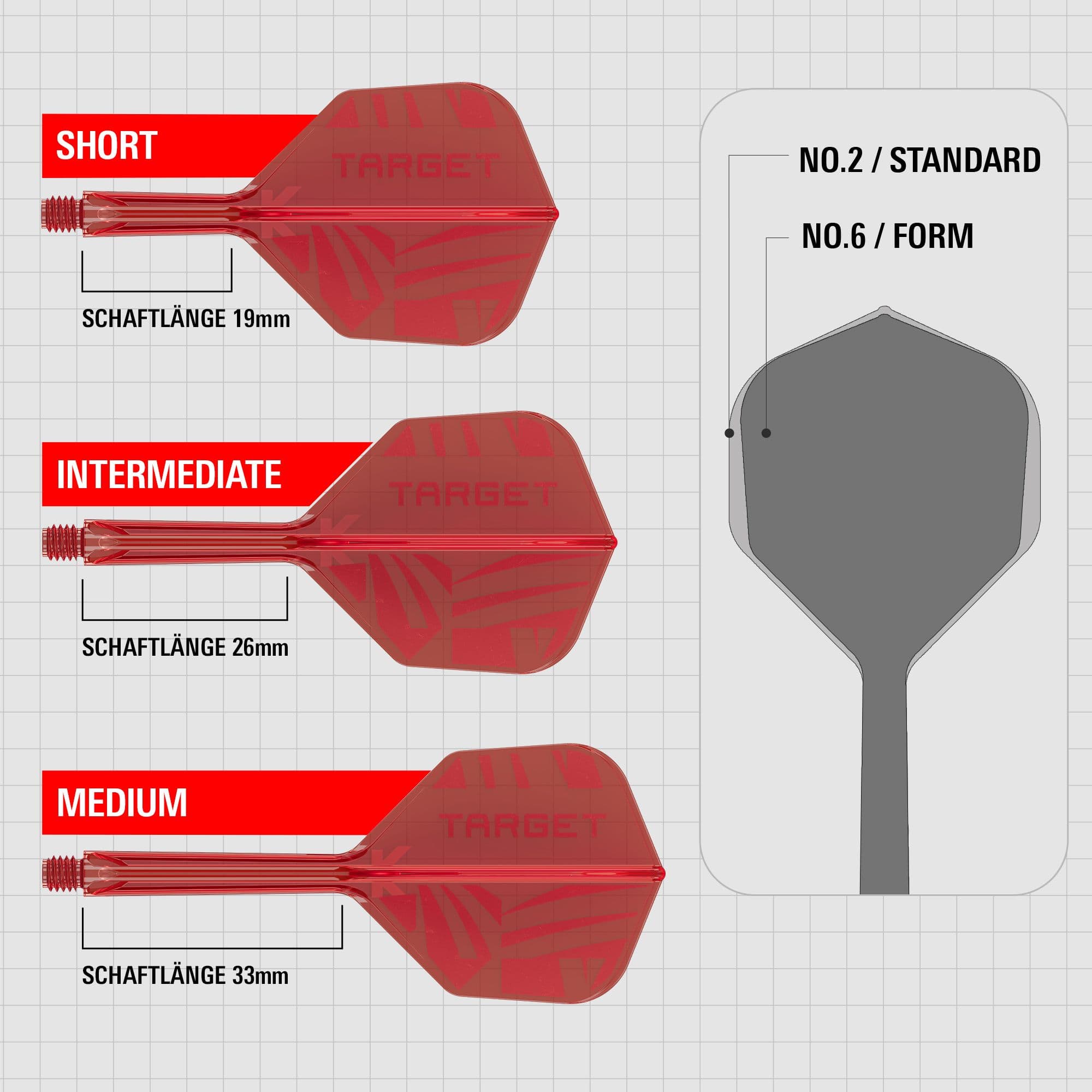 Standardní letky Target K-Flex Red No2 Standardní letky Target K-Flex Red No2