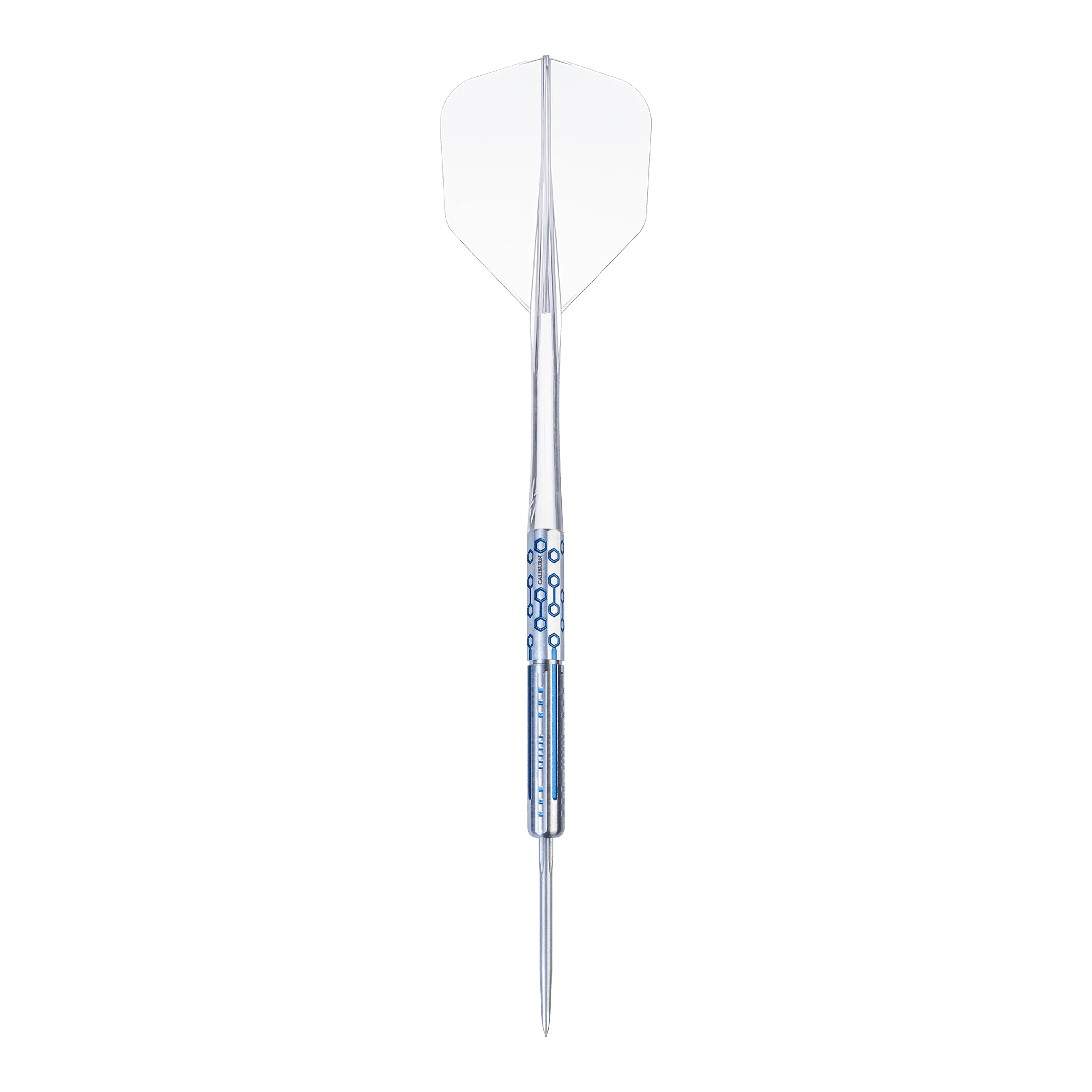 Ocelové šipky Demeter série Caliburn Starships - 23g Das Bild zeigt einen einzelnen Caliburn Starships Series Demeter Steeldart mit 23g Gewicht. Der Dart zeichnet sich durch sein modernes Design aus.