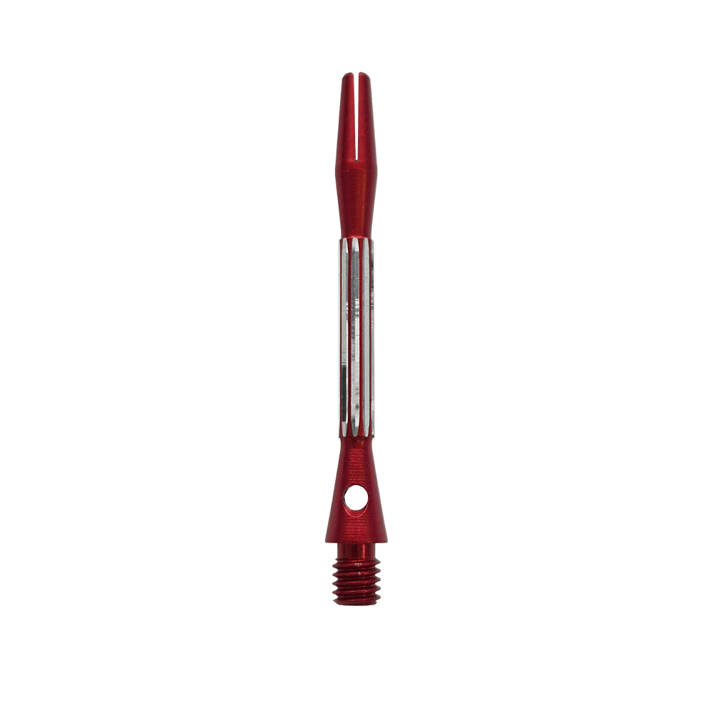 Hliníkové shafty Bulls NL Flash 2 - červené - 46 mm Das Foto zeigt die Bulls NL Flash 2 Aluminium Shafts in Rot, 46 mm lang. Die Shafts sorgen für mehr Haltbarkeit bei Dartpfeilen.