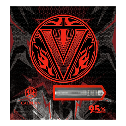 Zu sehen sind Caliburn V-Series V2 Steeldarts. Sie sind ideal für den professionellen Einsatz.