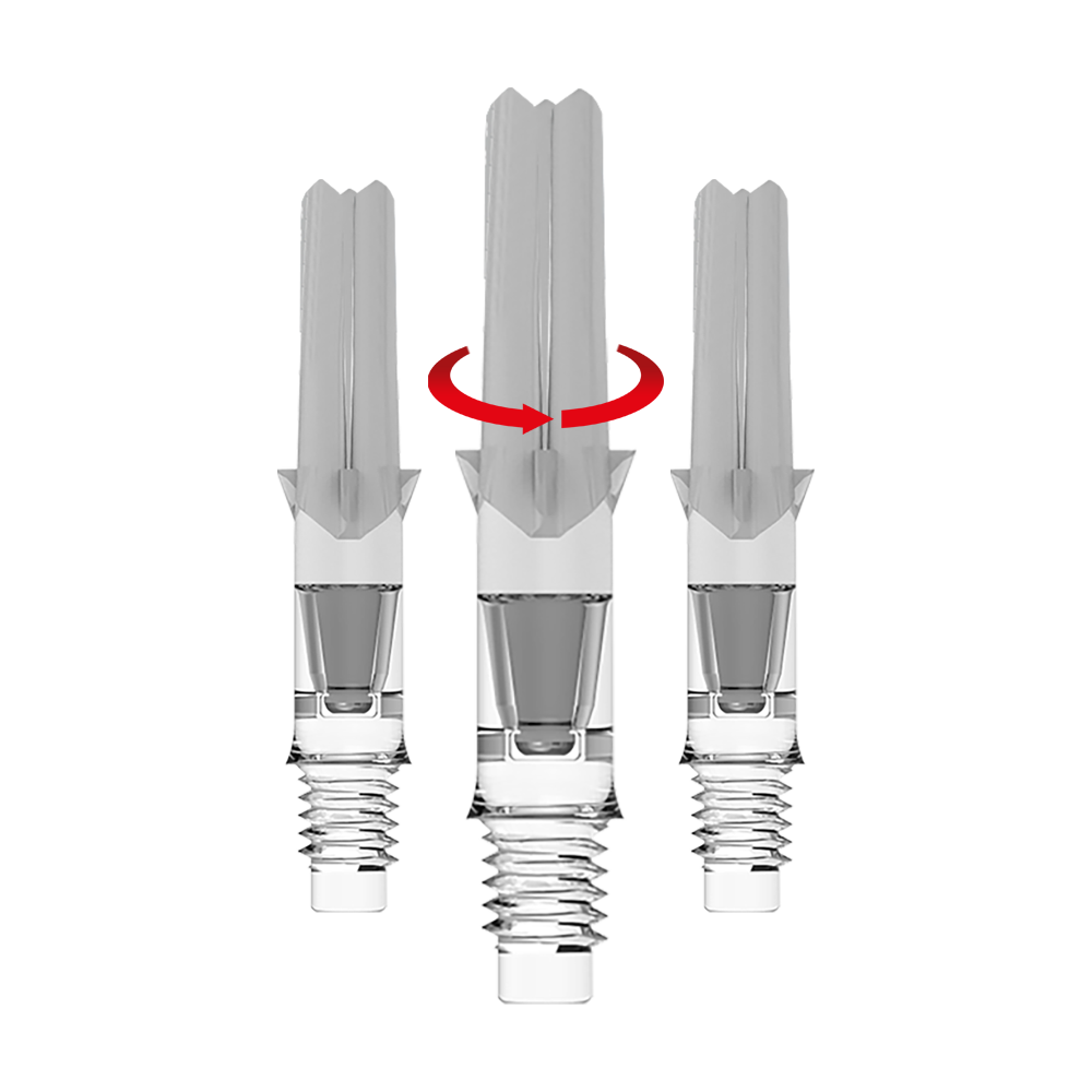 Ein Symbol eines transparenten L-Shafts ohne Kappen, 26mm, wird gezeigt. Es zeigt die Produktvariante als Symbolansicht.