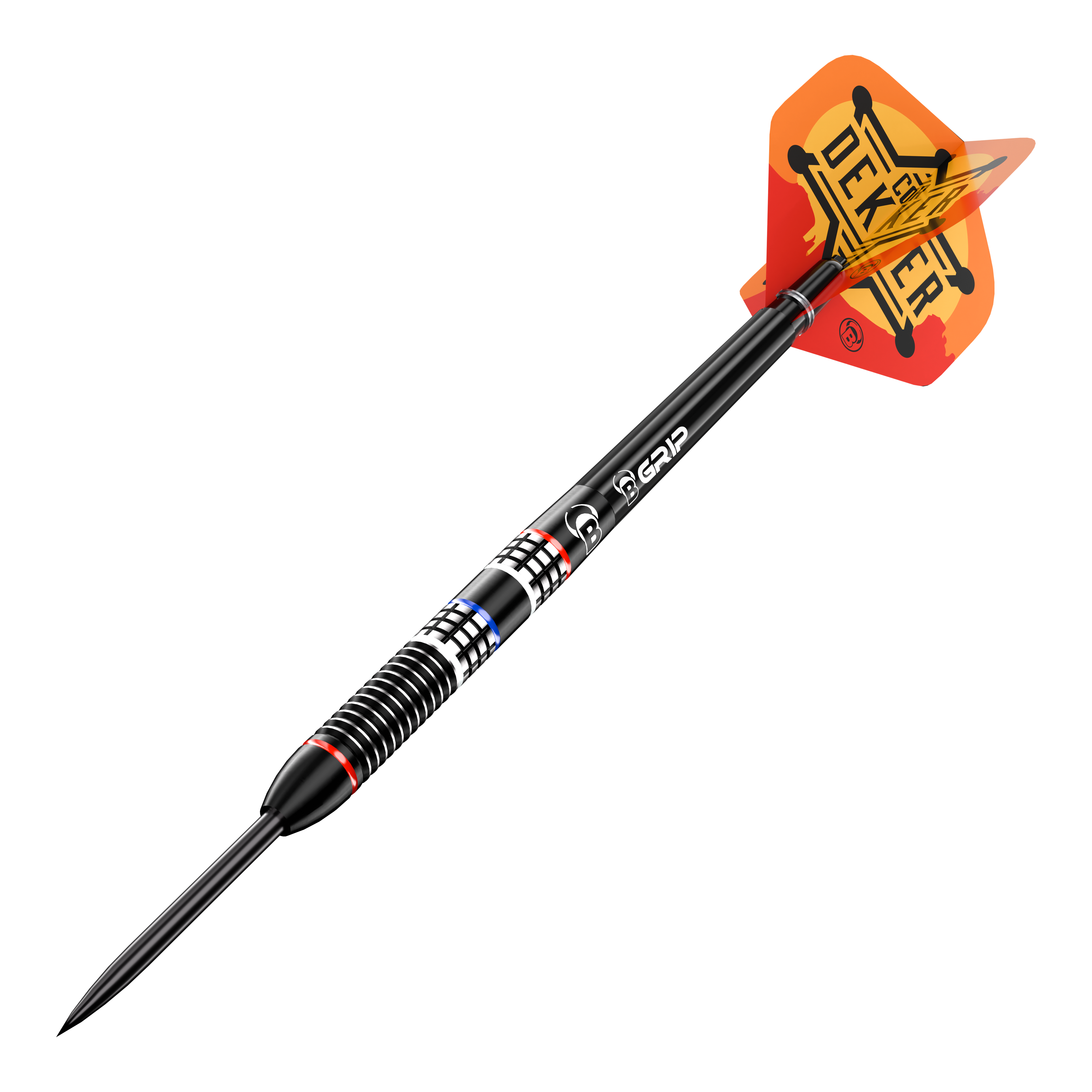 Bulls Cor Dekker Šerif Steeldarts - 23g Die Abbildung zeigt Bulls Cor Dekker The Sheriff Steeldarts - 23g. Es handelt sich um einen hochwertigen Steeldartpfeil für professionelle Dartspieler.