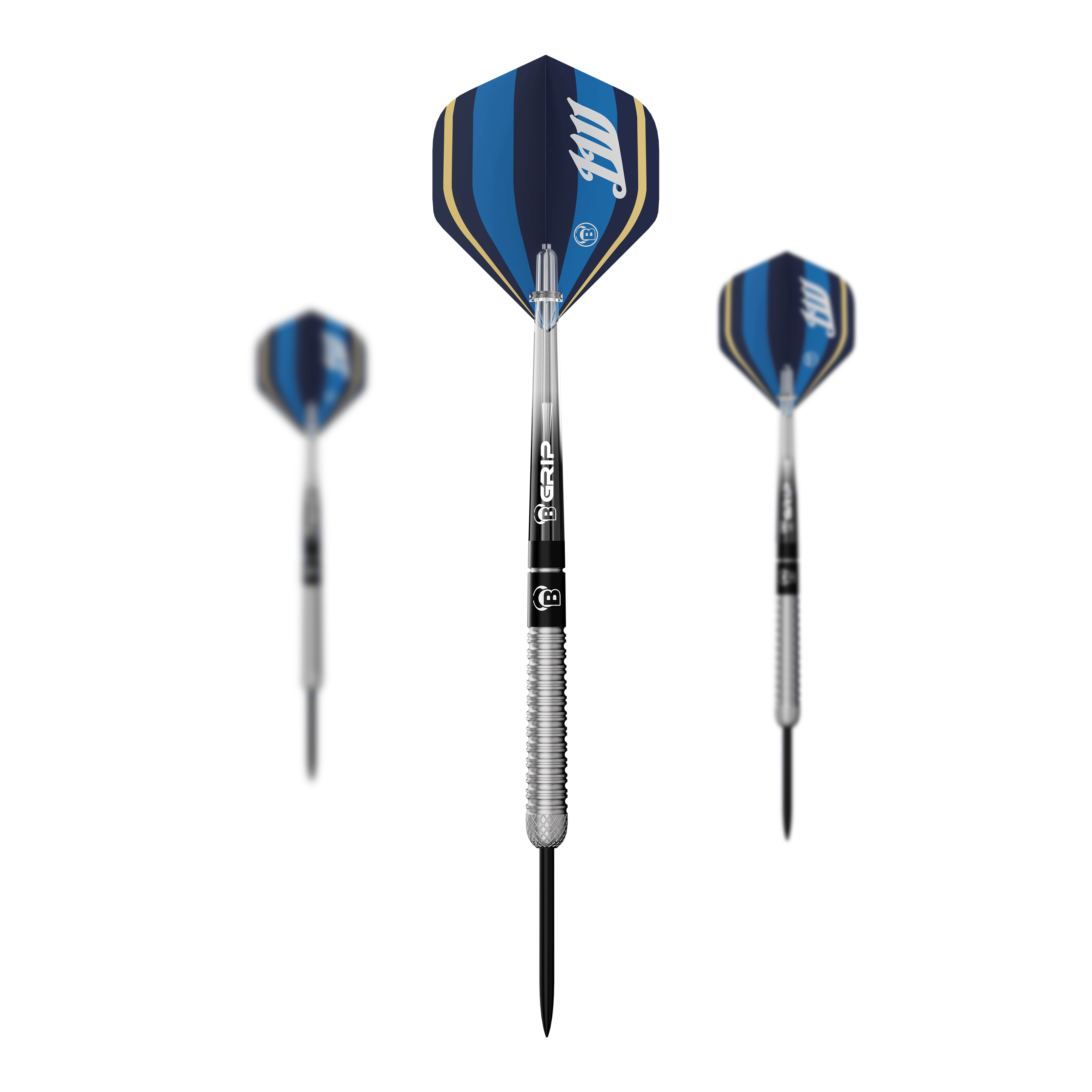 Bulls Leon Weber Steeldarts Hier sieht man ein Set der Bulls Leon Weber Steeldarts. Das Set enthält mehrere Steeldarts für den Dartsport.